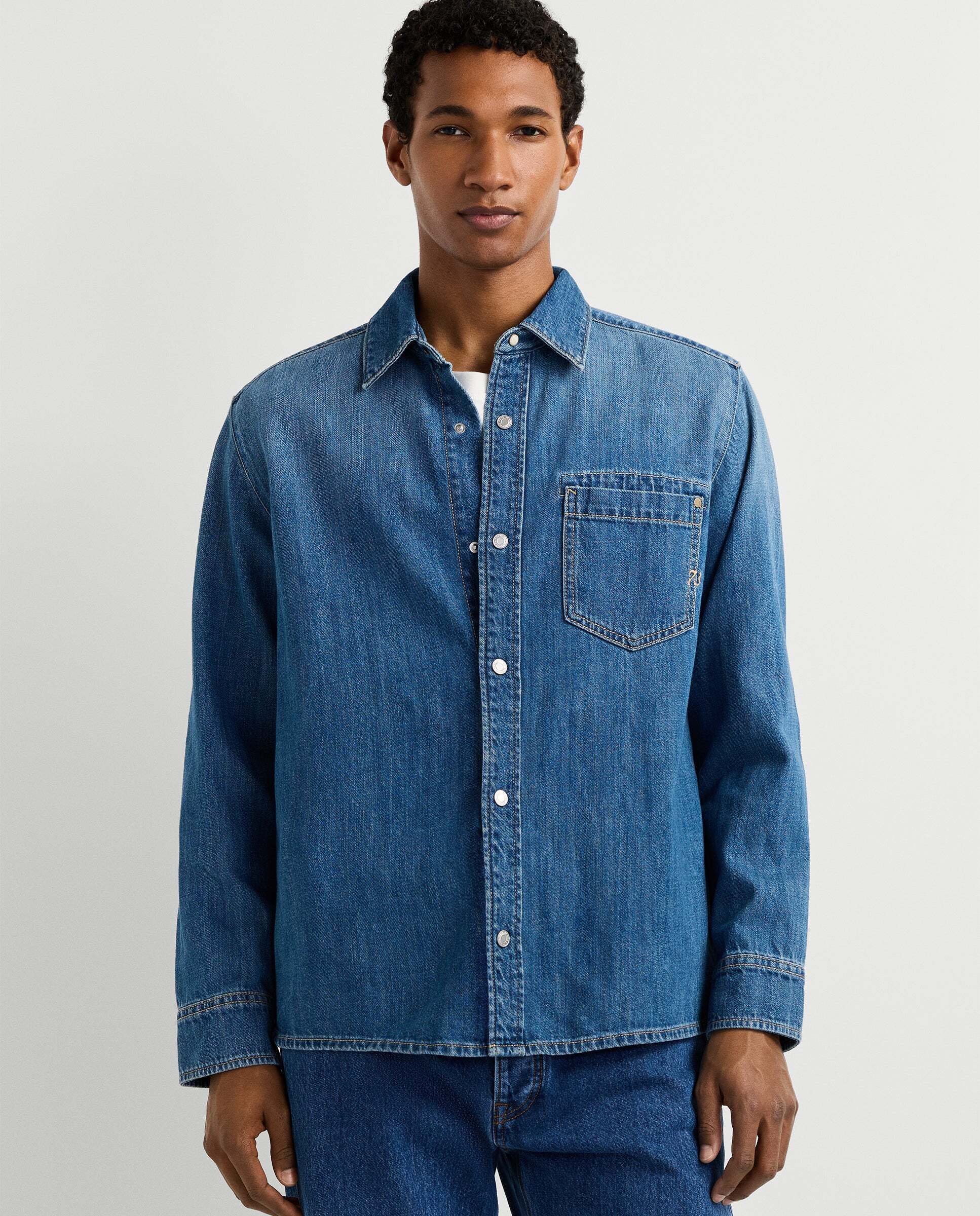 Sobrecamisa de hombre denim fit relaxed - Pepe Jeans - Azul Azul-1