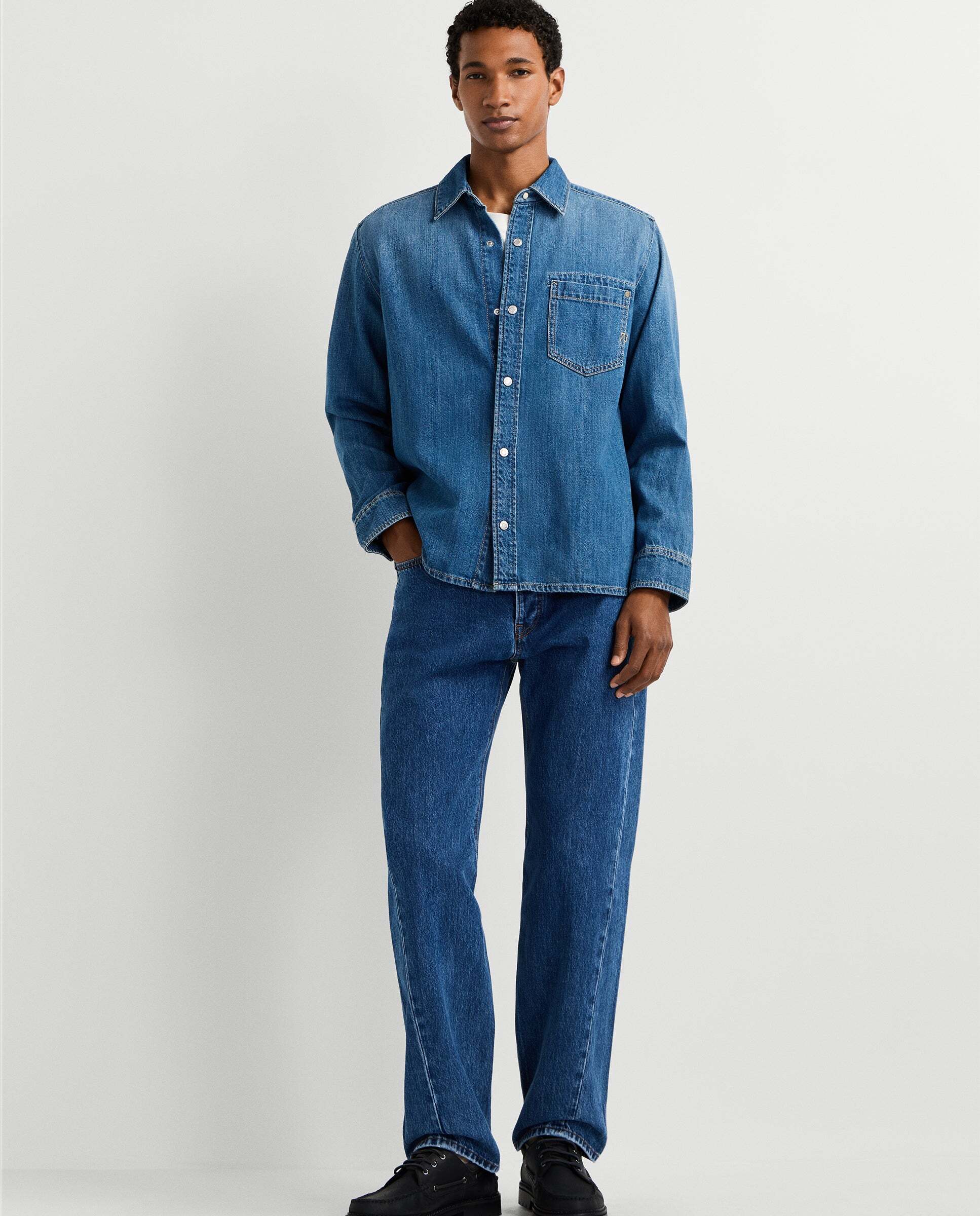Sobrecamisa de hombre denim fit relaxed - Pepe Jeans - Azul Azul-2