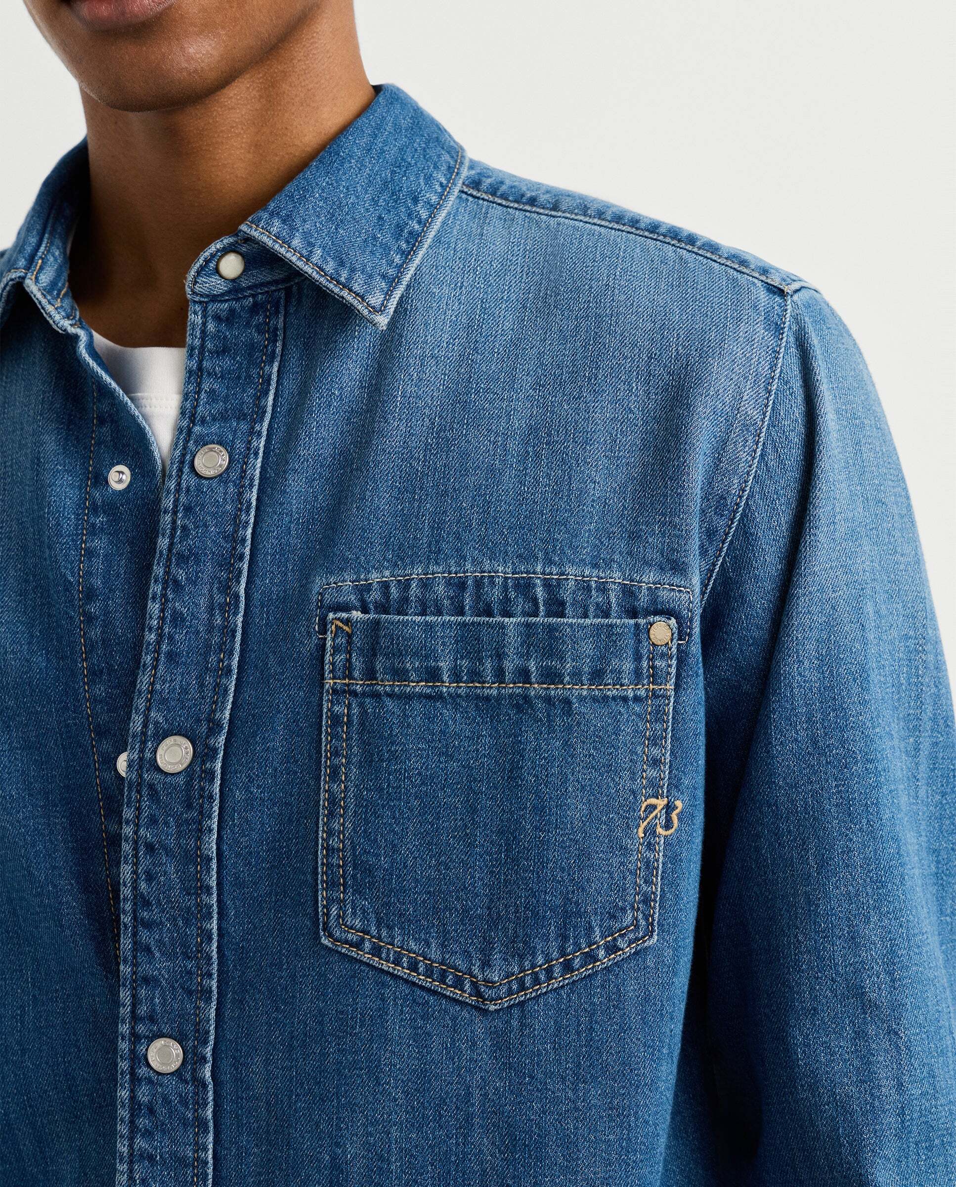 Sobrecamisa de hombre denim fit relaxed - Pepe Jeans - Azul Azul-4