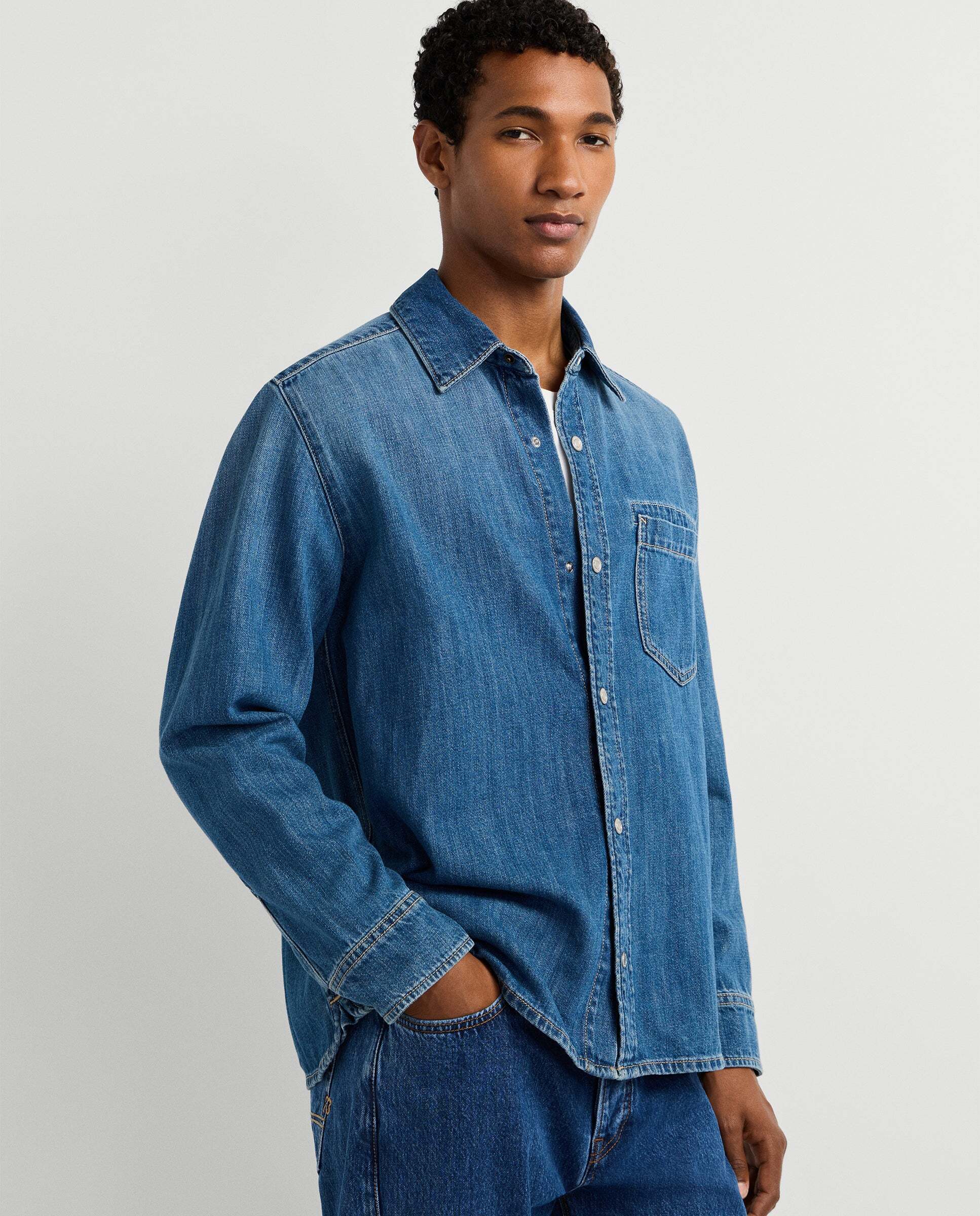 Sobrecamisa de hombre denim fit relaxed - Pepe Jeans - Azul Azul-6