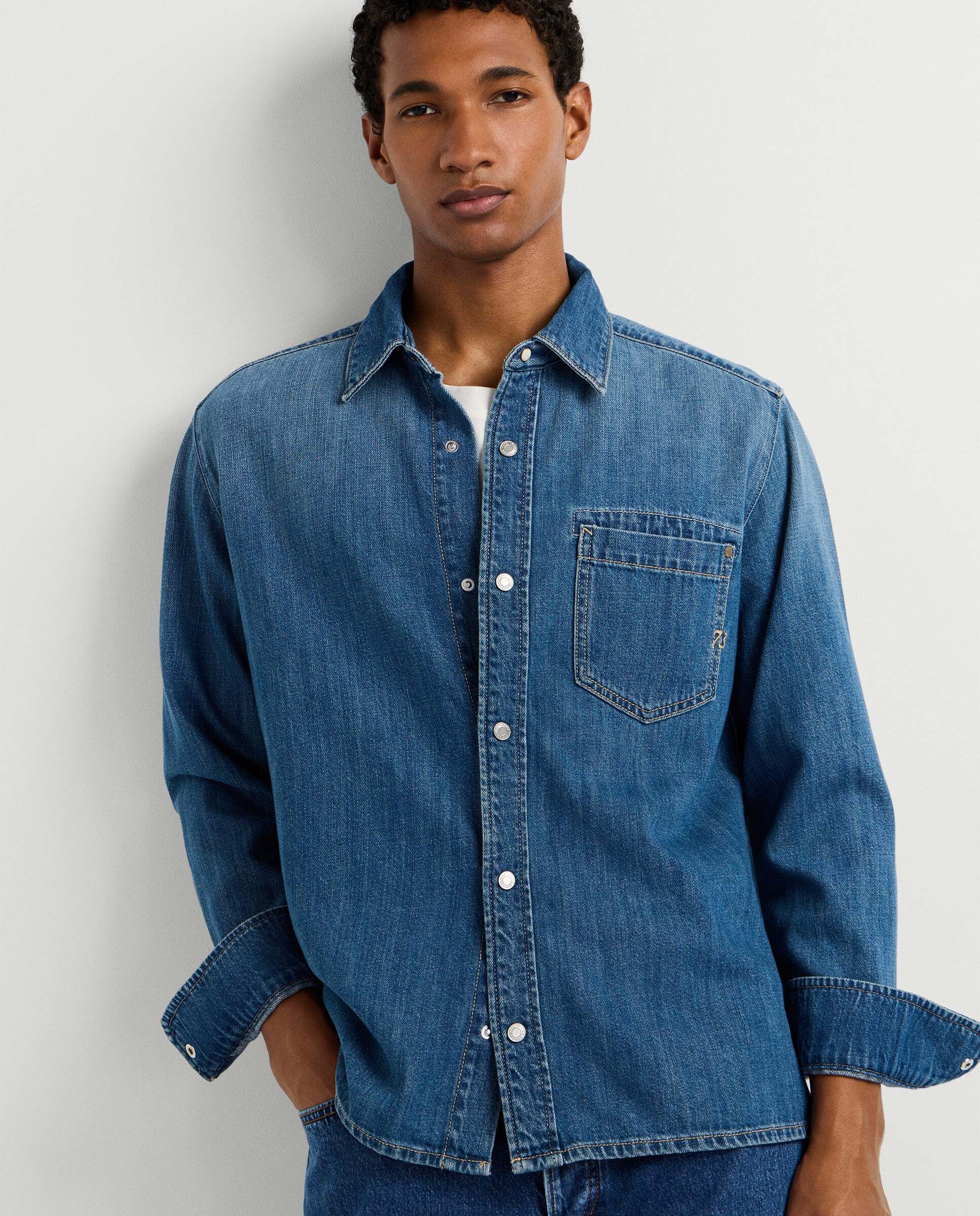 Sobrecamisa de hombre denim fit relaxed - Pepe Jeans - Azul Azul-7