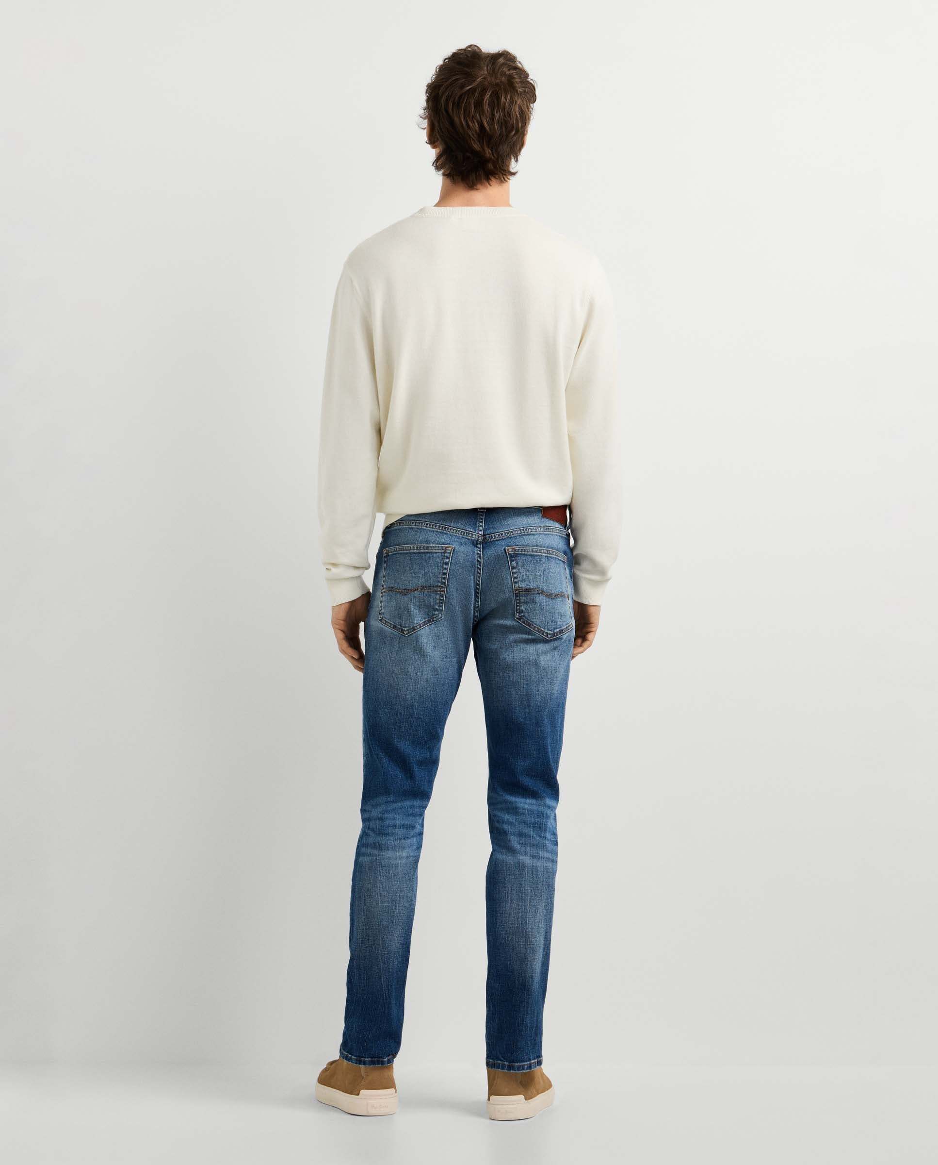 Vaquero de hombre fit taper tiro regular - Pepe Jeans - Morado Morado-3