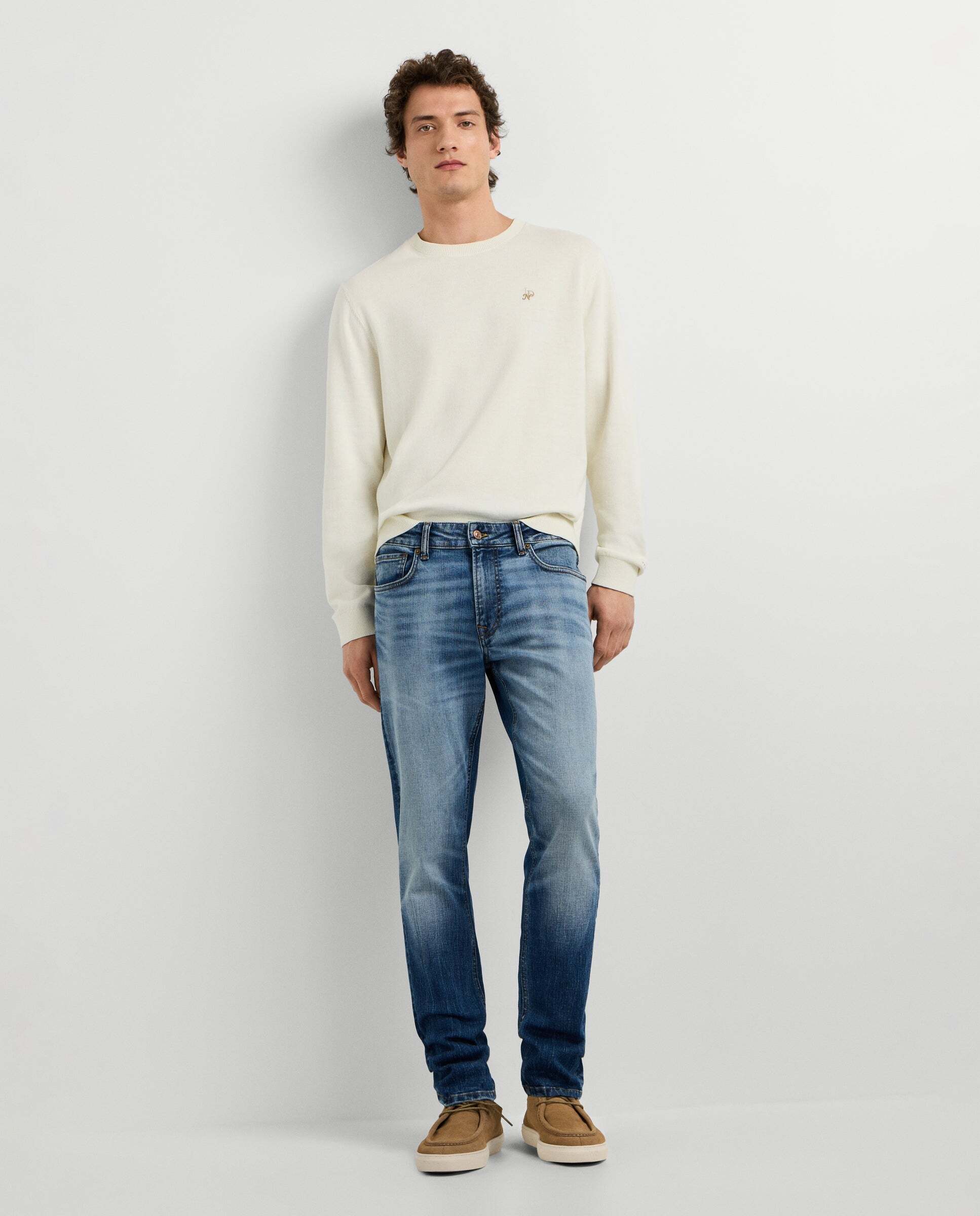 Vaquero de hombre fit taper tiro regular - Pepe Jeans - Morado Morado-7