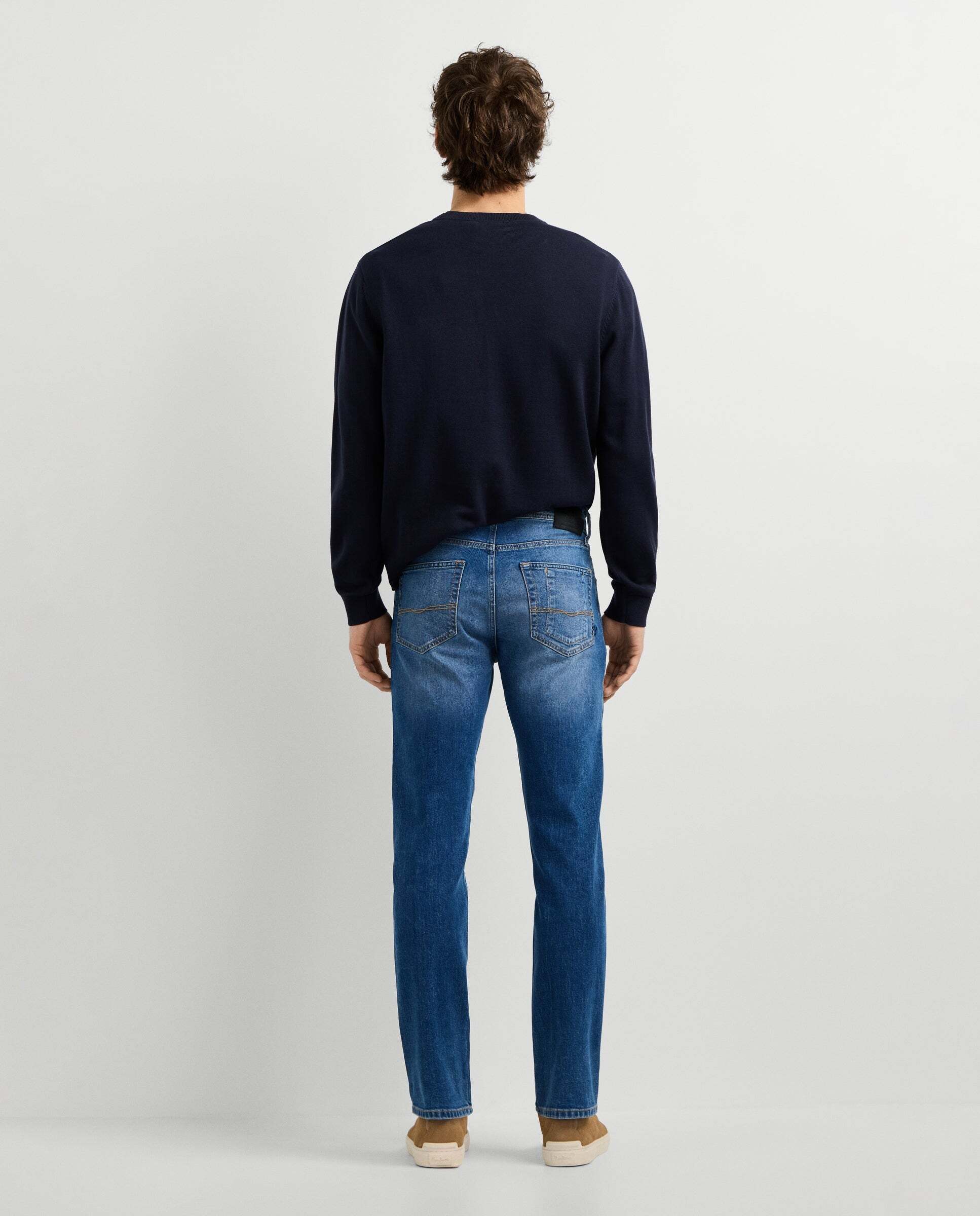 Vaquero de hombre fit slim tiro regular - Pepe Jeans - Azul denim Azul denim-3