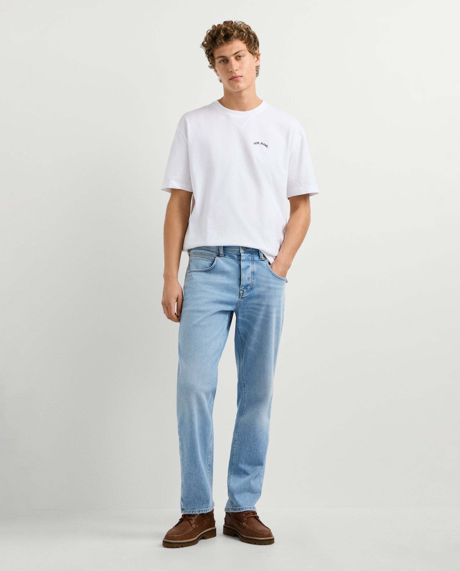 Vaquero de hombre fit recto tiro regular - Pepe Jeans - Azul Azul-1