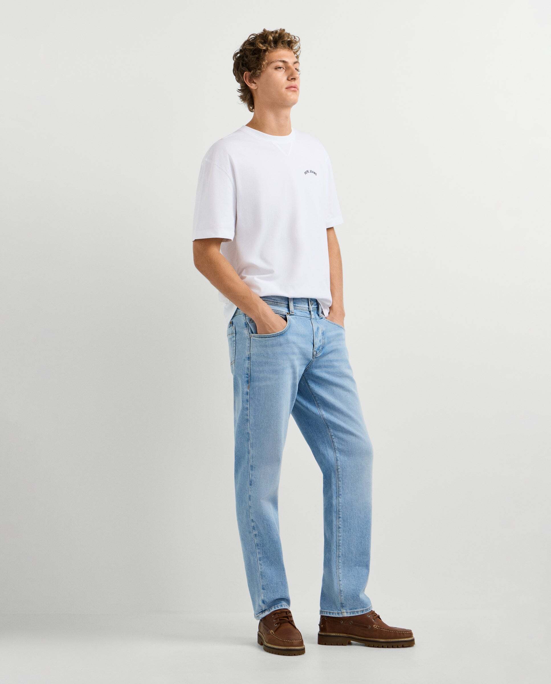 Vaquero de hombre fit recto tiro regular - Pepe Jeans - Azul Azul-6