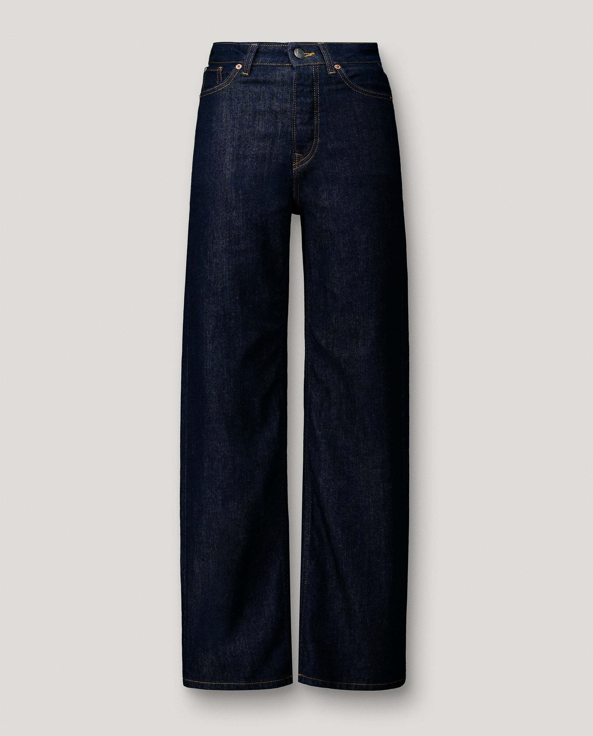 Vaquero de mujer fit recto y tiro alto - Pepe Jeans - Azul denim Índigo-6
