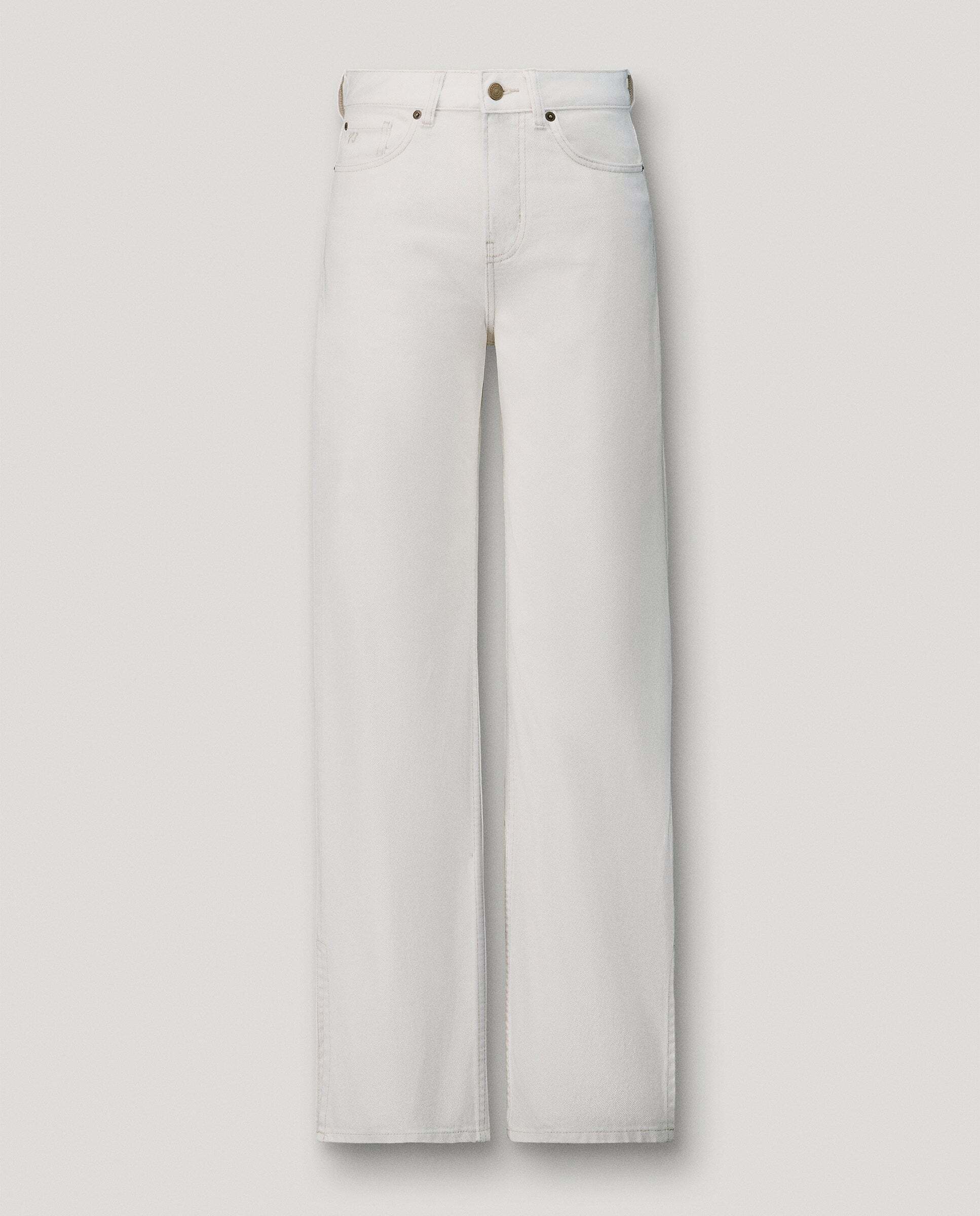 Vaquero de mujer fit recto y tiro alto - Pepe Jeans - eden - Blanco Blanco-9