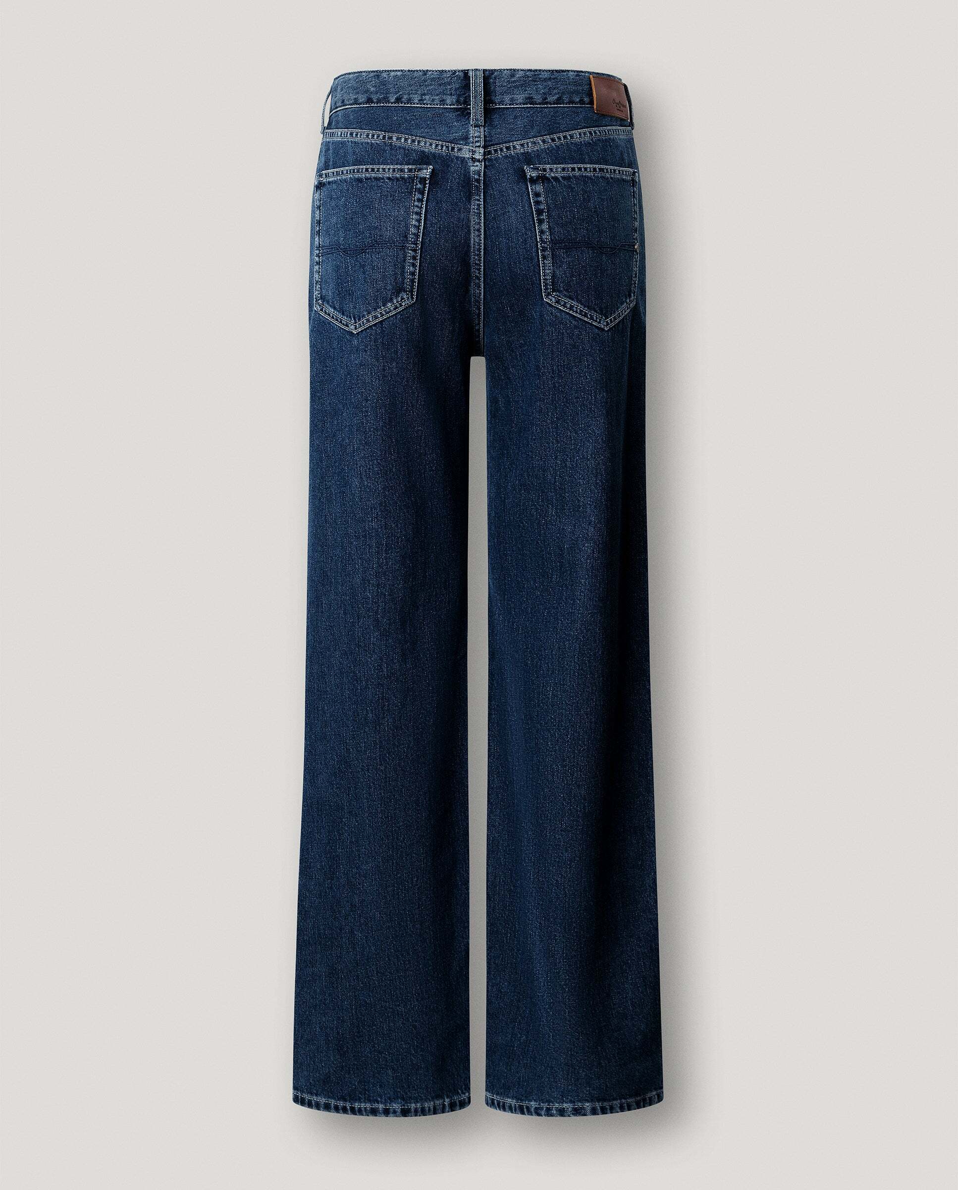Vaquero de mujer fit recto tiro alto - Pepe Jeans - Azul Azul-8