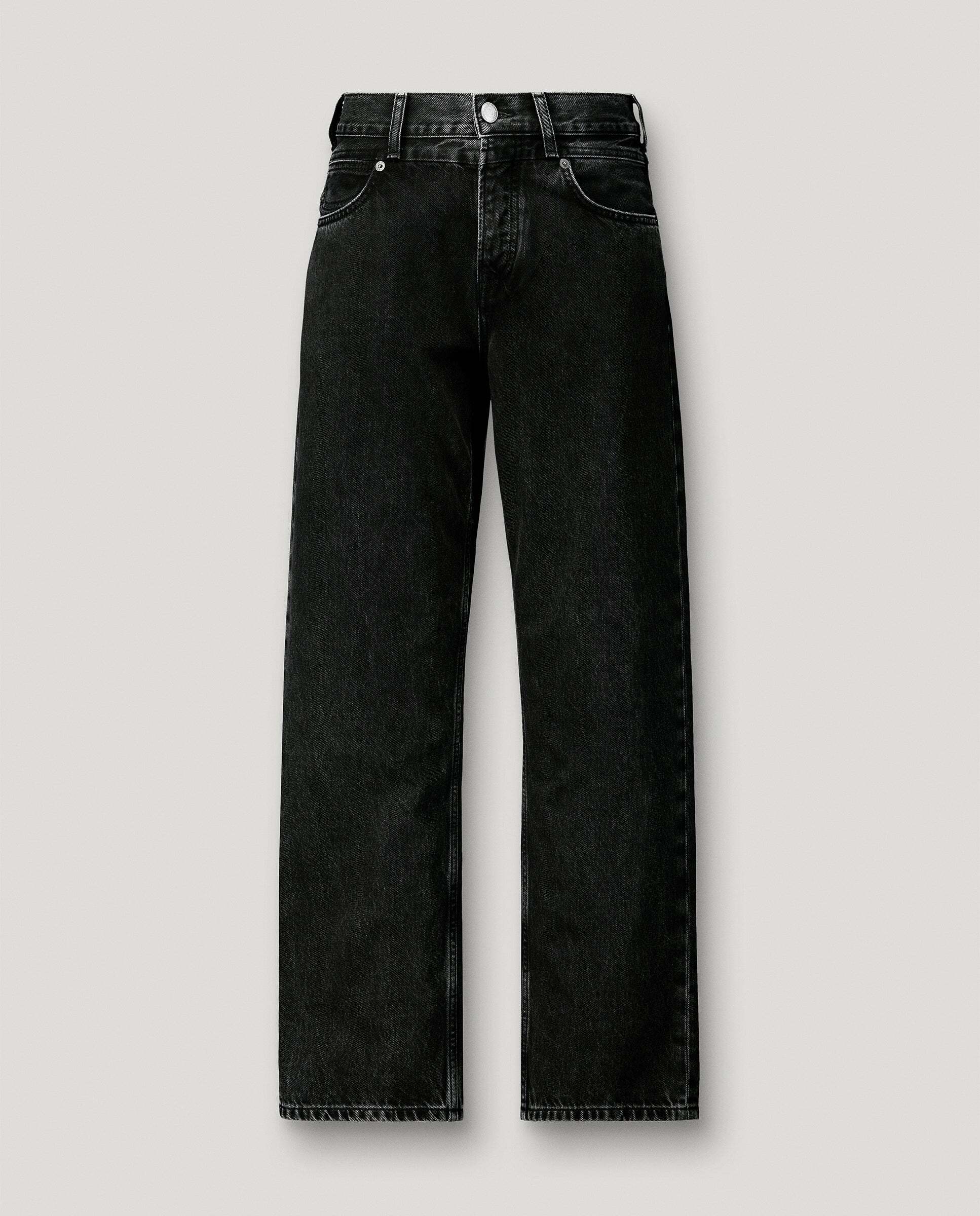 Vaquero de mujer fit boyfriend tiro medio - Pepe Jeans - Negro Negro-6