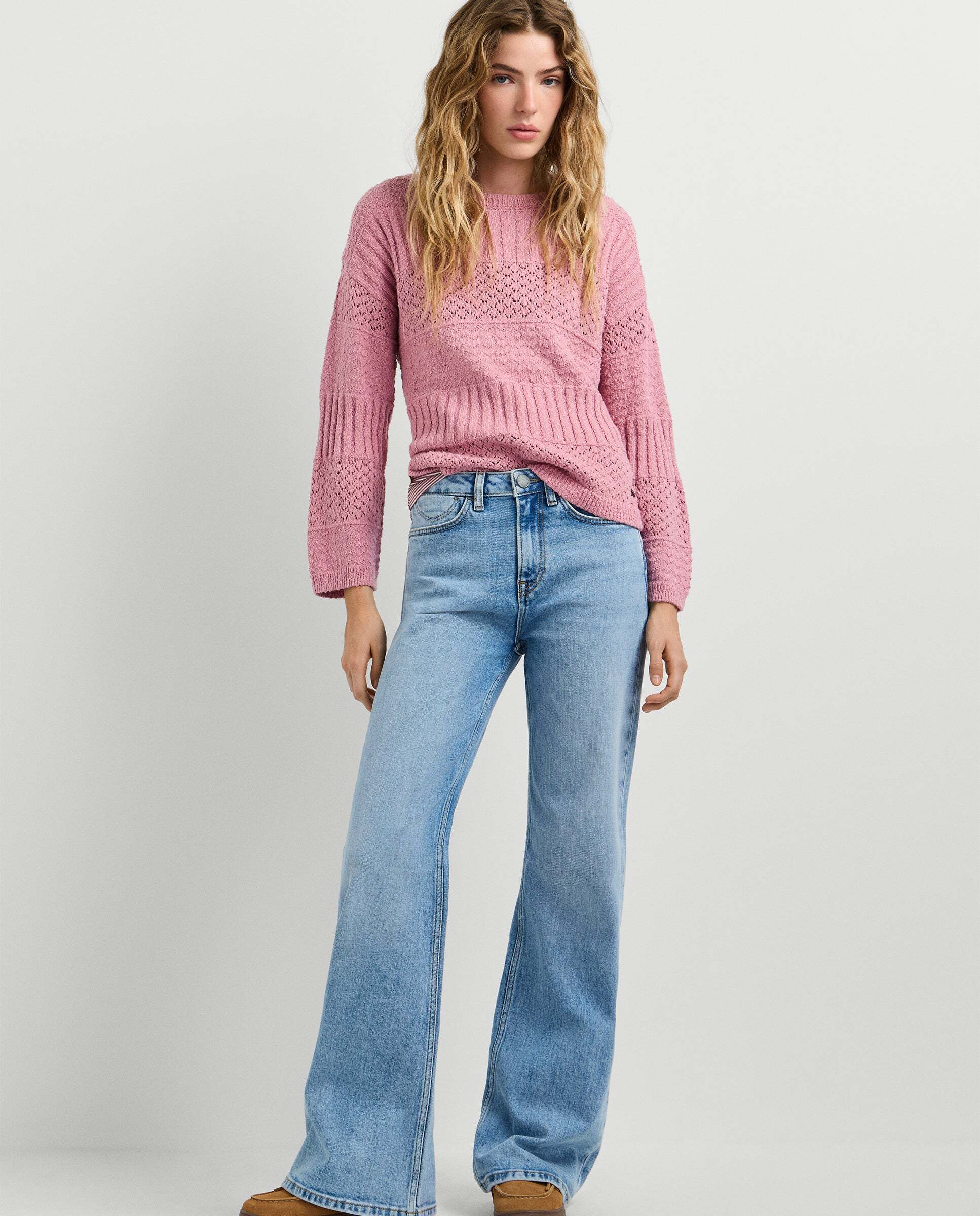 Vaquero de mujer fit flare y tiro alto - Pepe Jeans - willa - Azul Azul-3