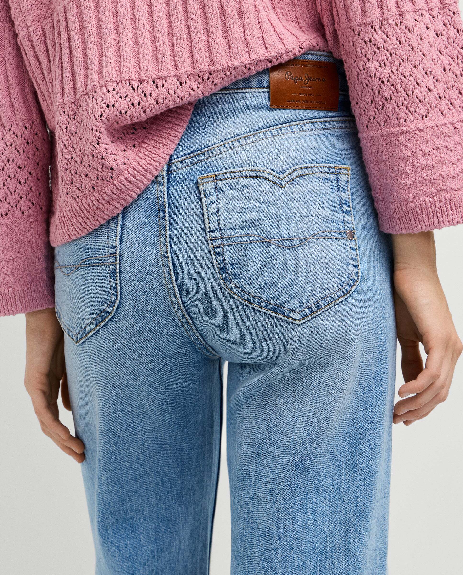 Vaquero de mujer fit flare y tiro alto - Pepe Jeans - willa - Azul Azul-6