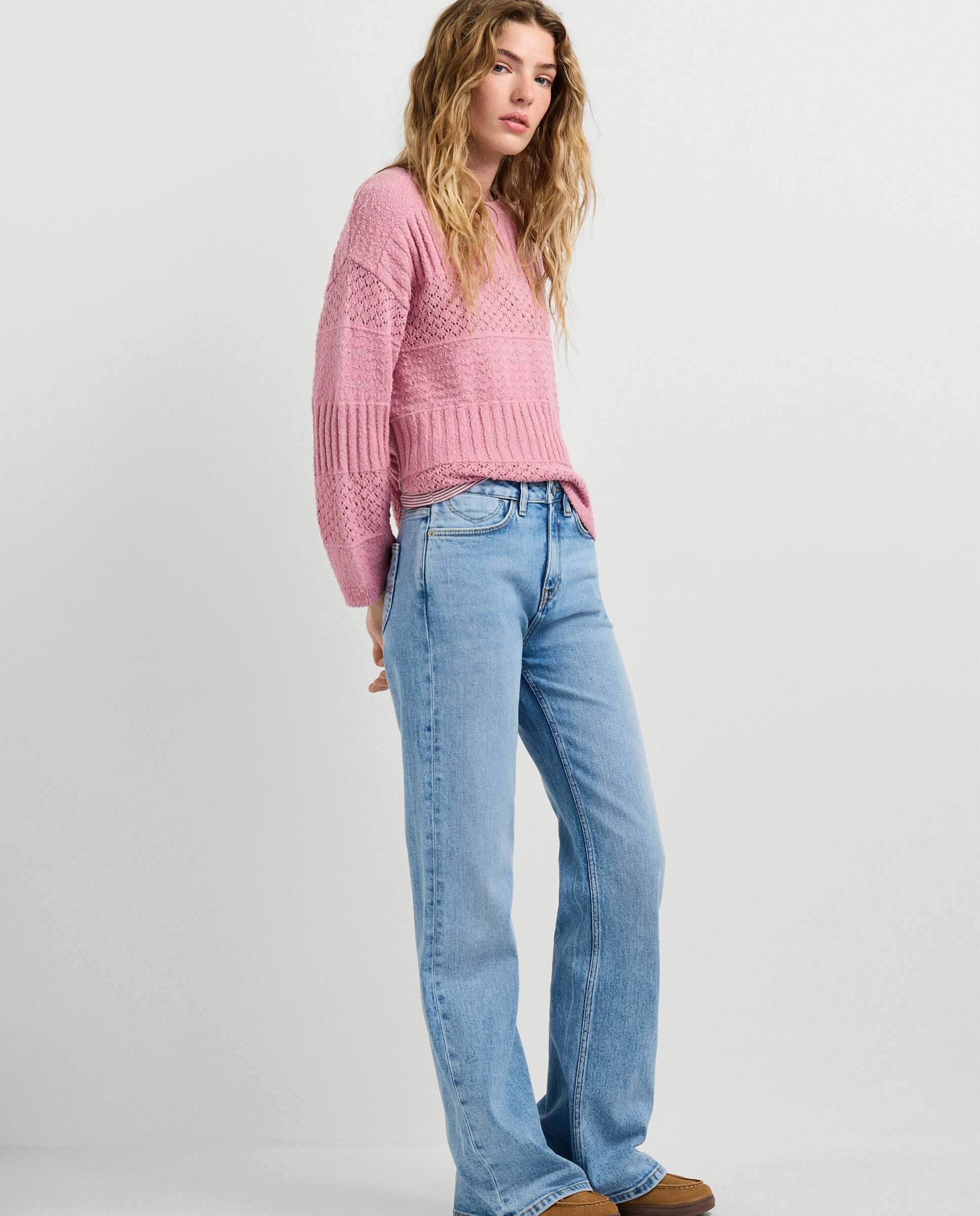 Vaquero de mujer fit flare y tiro alto - Pepe Jeans - willa - Azul Azul-7