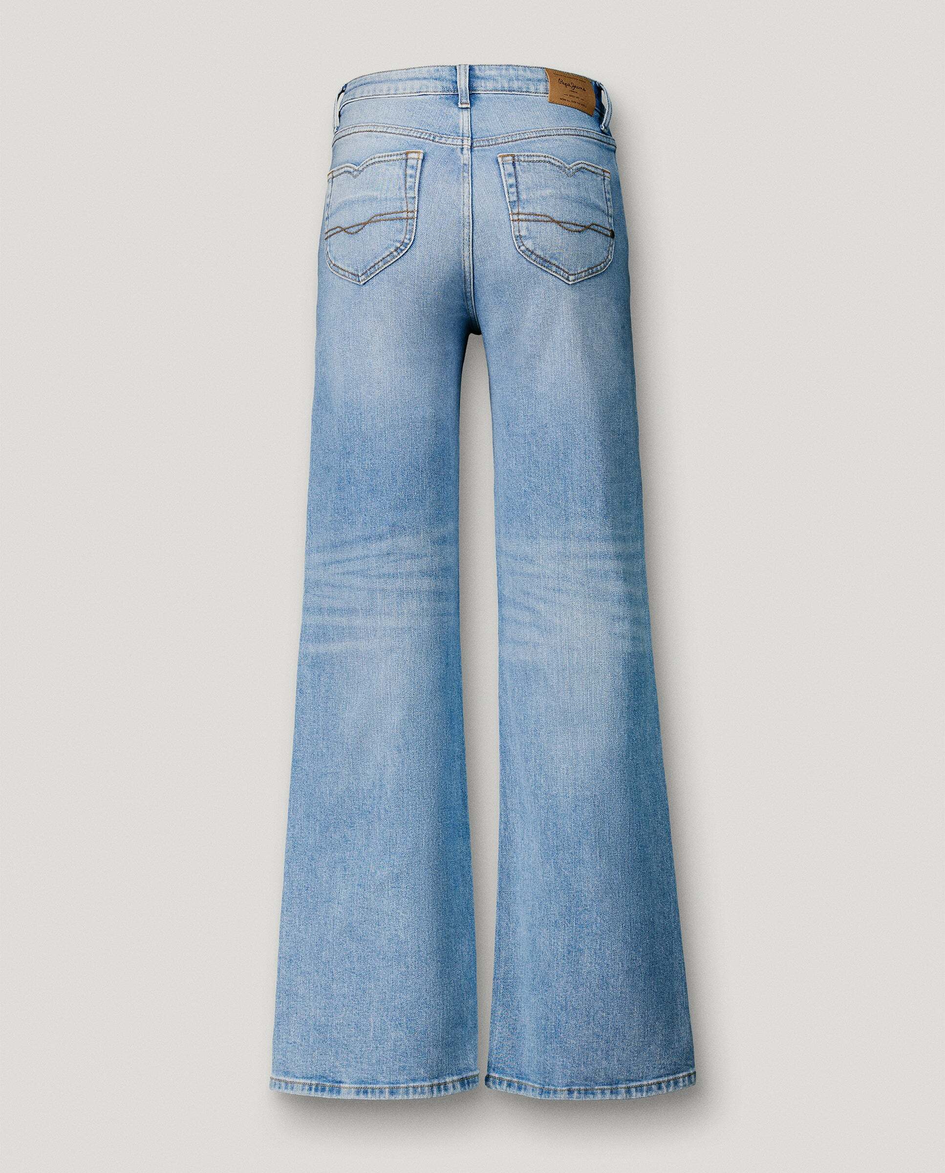 Vaquero de mujer fit flare y tiro alto - Pepe Jeans - willa - Azul Azul-8