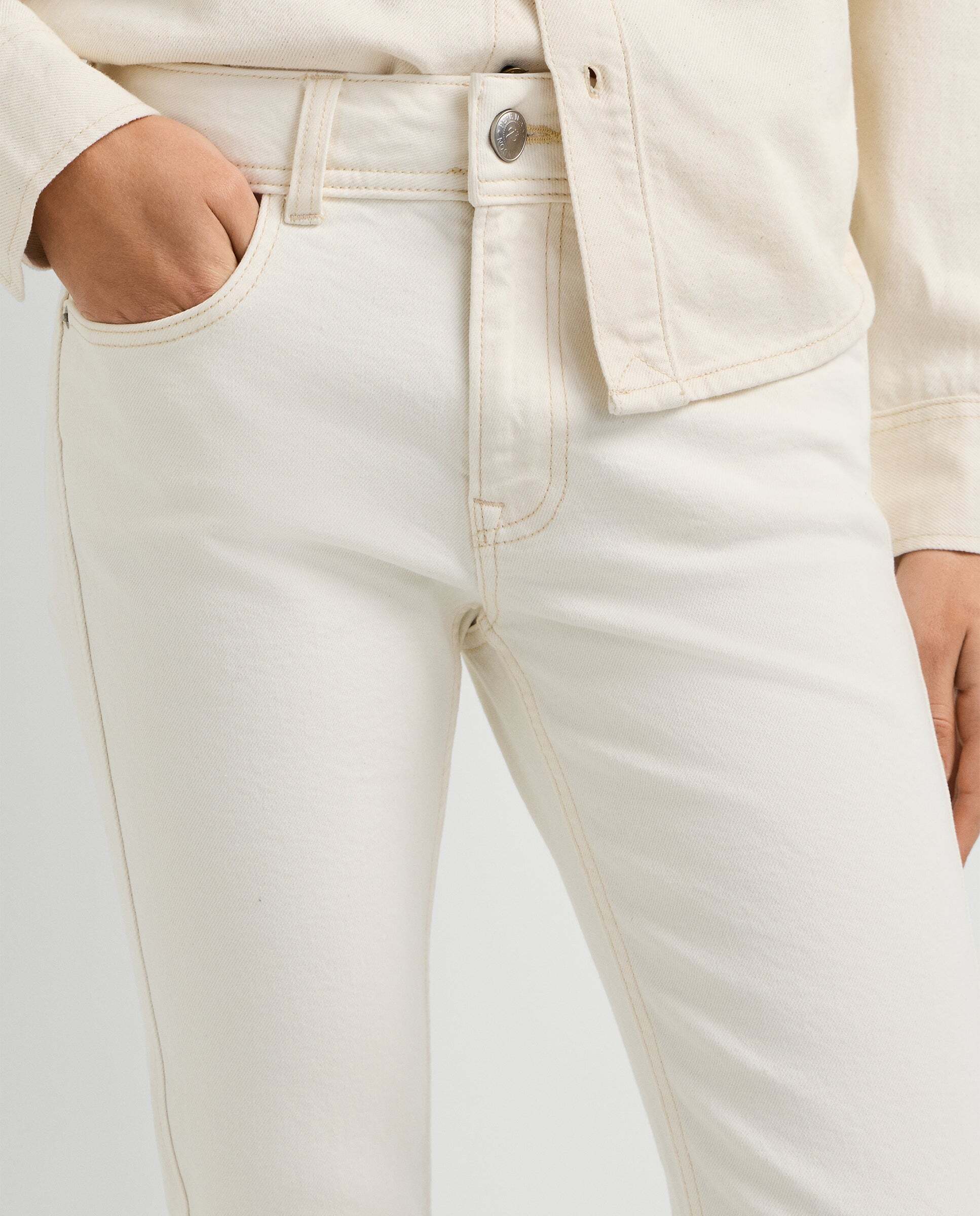Vaquero de mujer fit bootcut y tiro medio - Pepe Jeans - Gris Natural-5