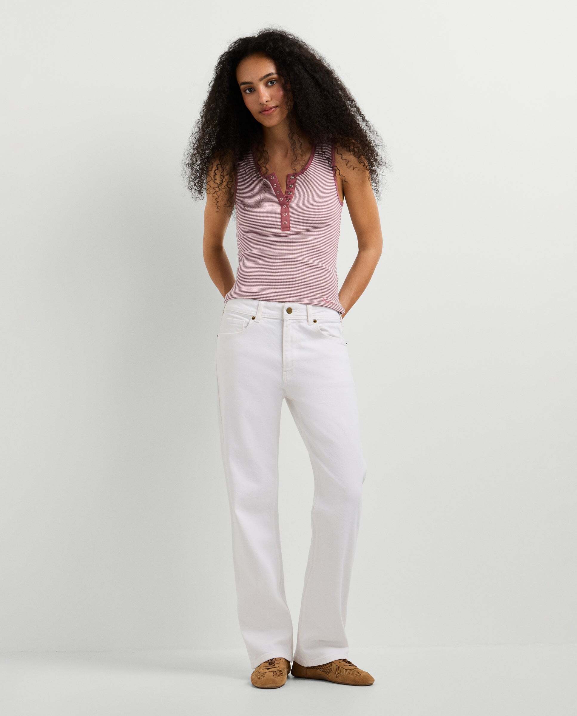 Pepe Jeans - Vaquero de mujer fit recto y tiro medio - arrow.