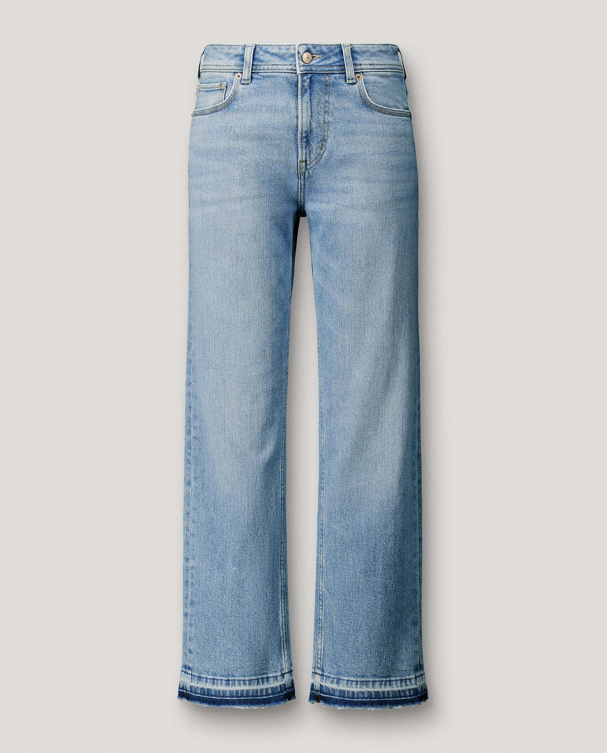 Vaquero de mujer fit recto tiro medio - Pepe Jeans - Azul Azul-9