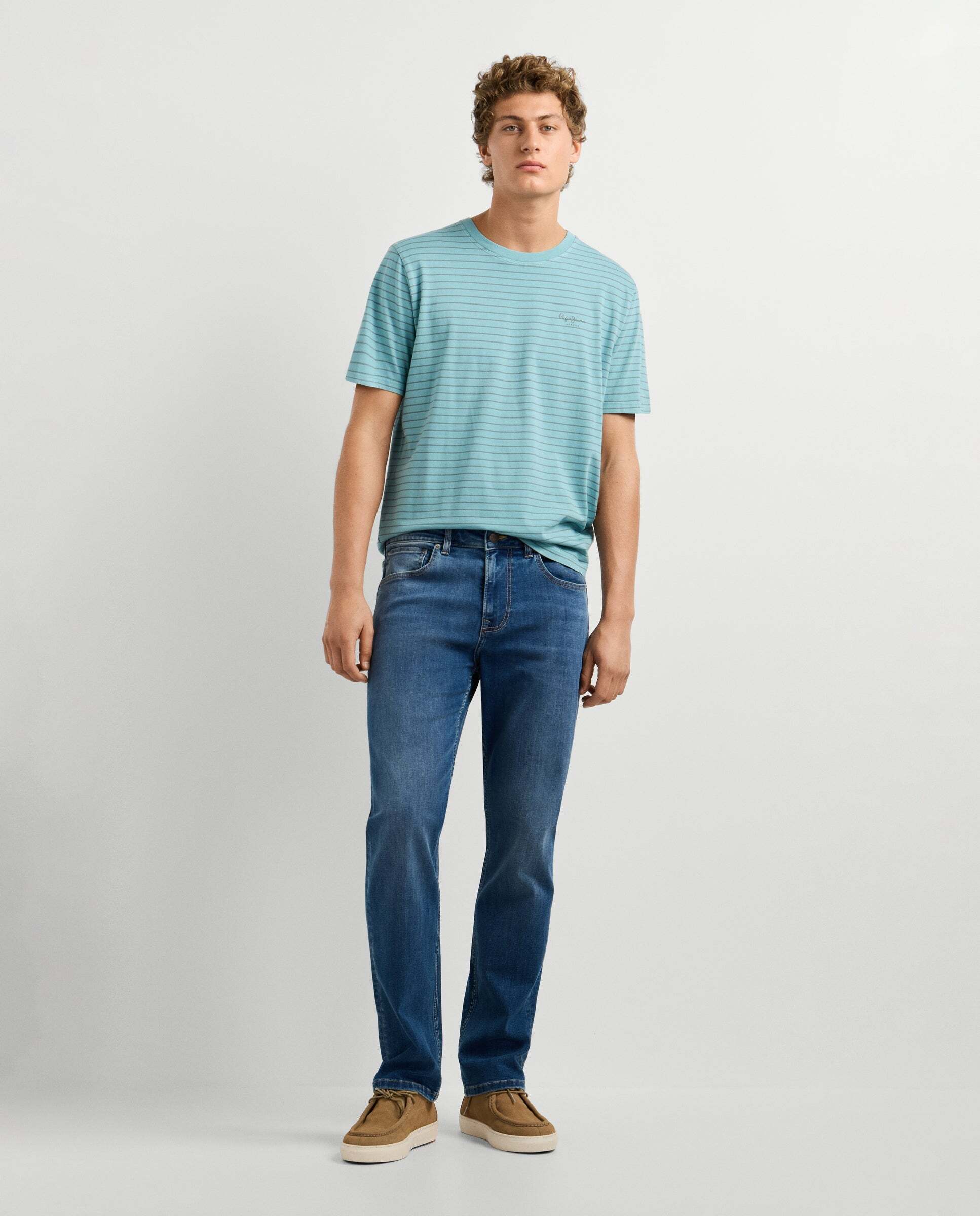 Cash- jeans fit recto y tiro regular - Pepe Jeans - Azul denim Azul denim-1