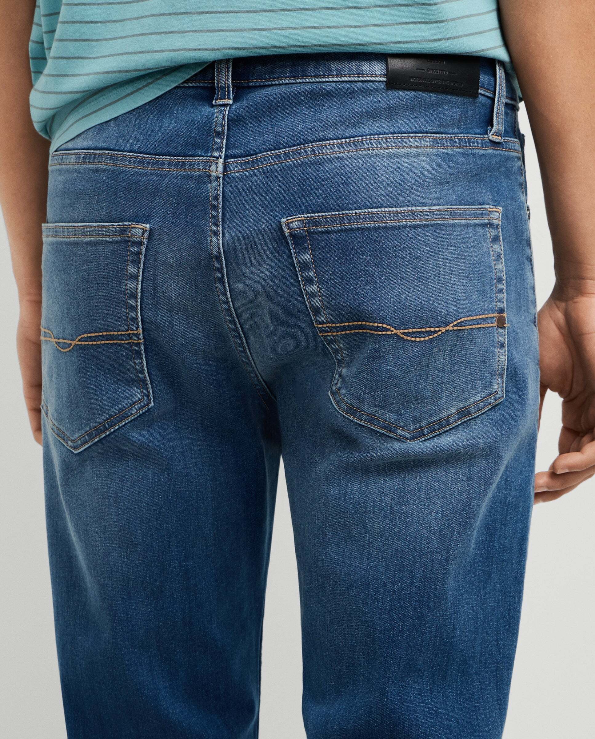Cash- jeans fit recto y tiro regular - Pepe Jeans - Azul denim Azul denim-5