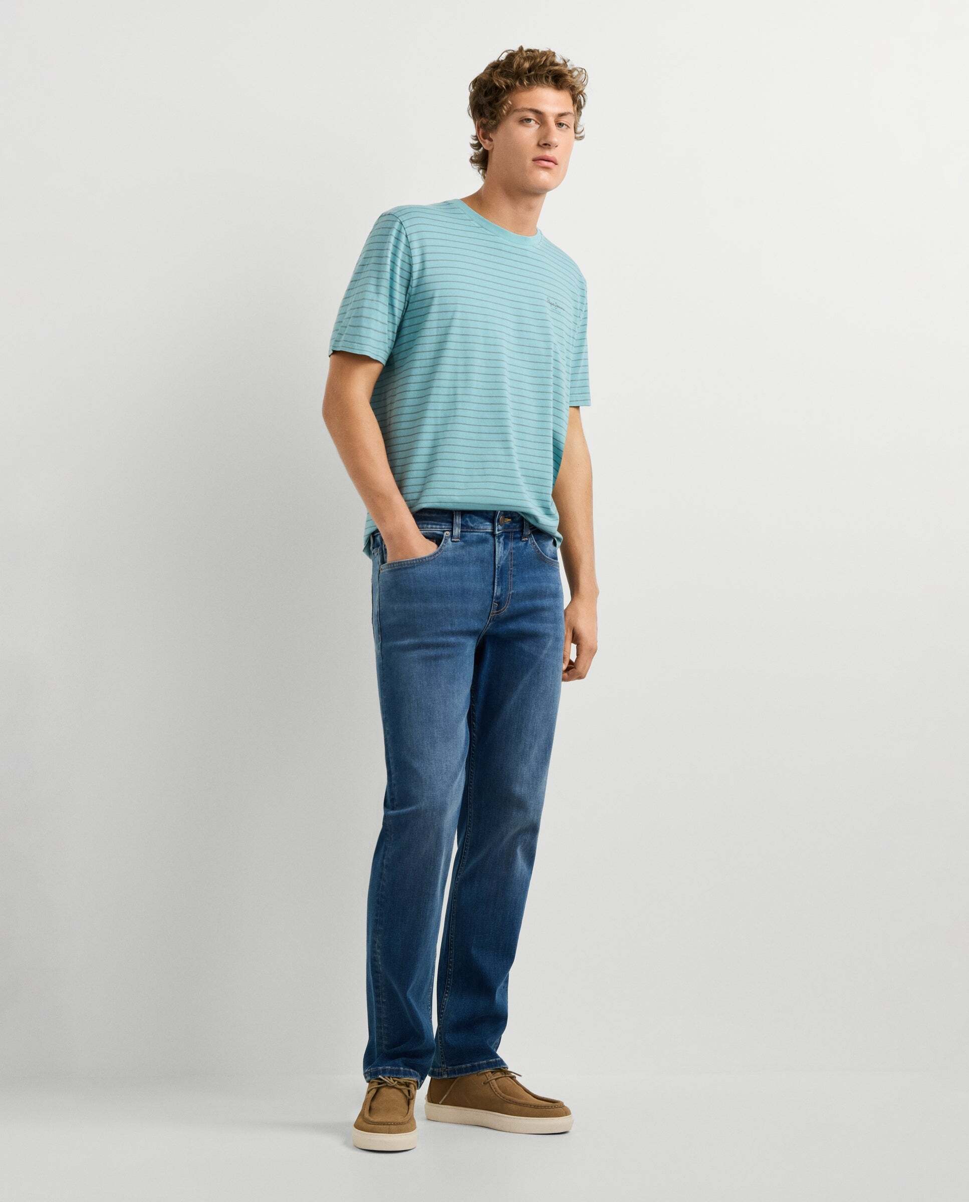 Cash- jeans fit recto y tiro regular - Pepe Jeans - Azul denim Azul denim-6