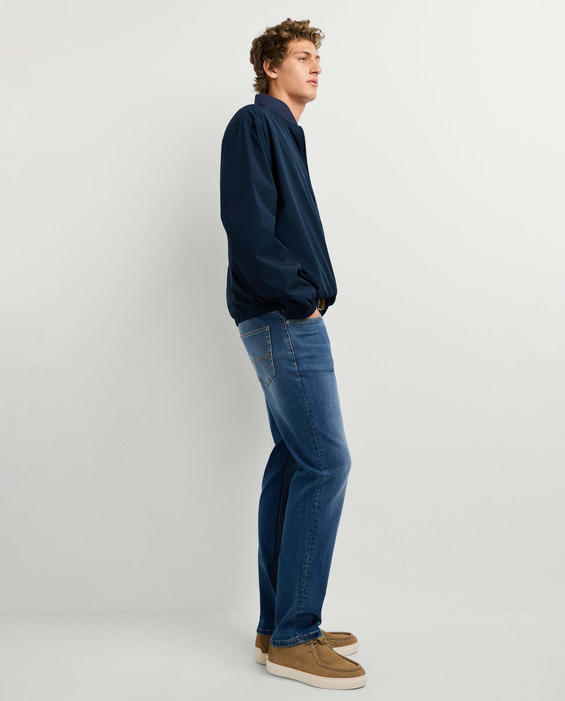 Cash- jeans fit recto y tiro regular - Pepe Jeans - Azul denim Azul denim-8