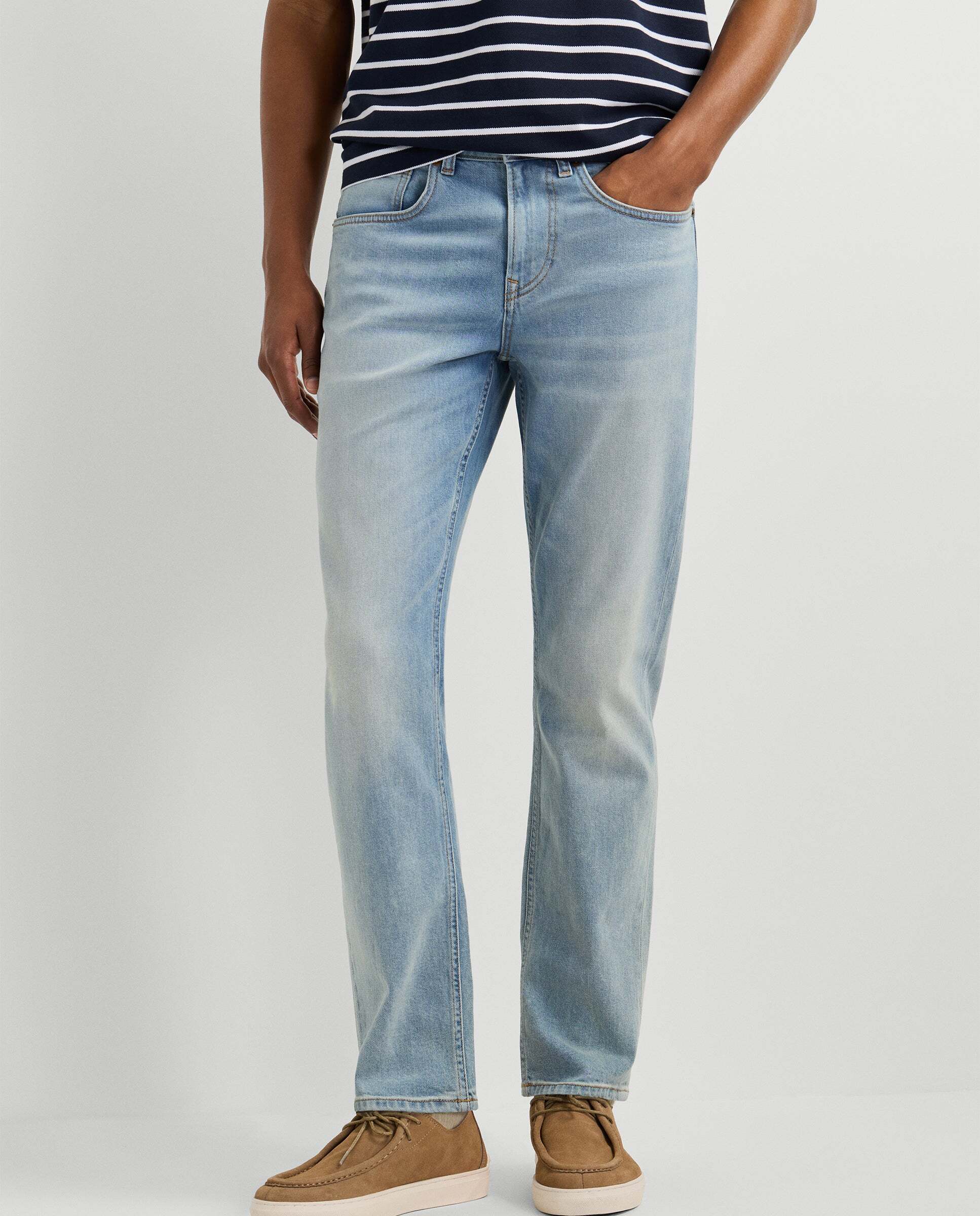 Vaquero de hombre fit recto tiro regular - Pepe Jeans - Azul claro Azul claro-2