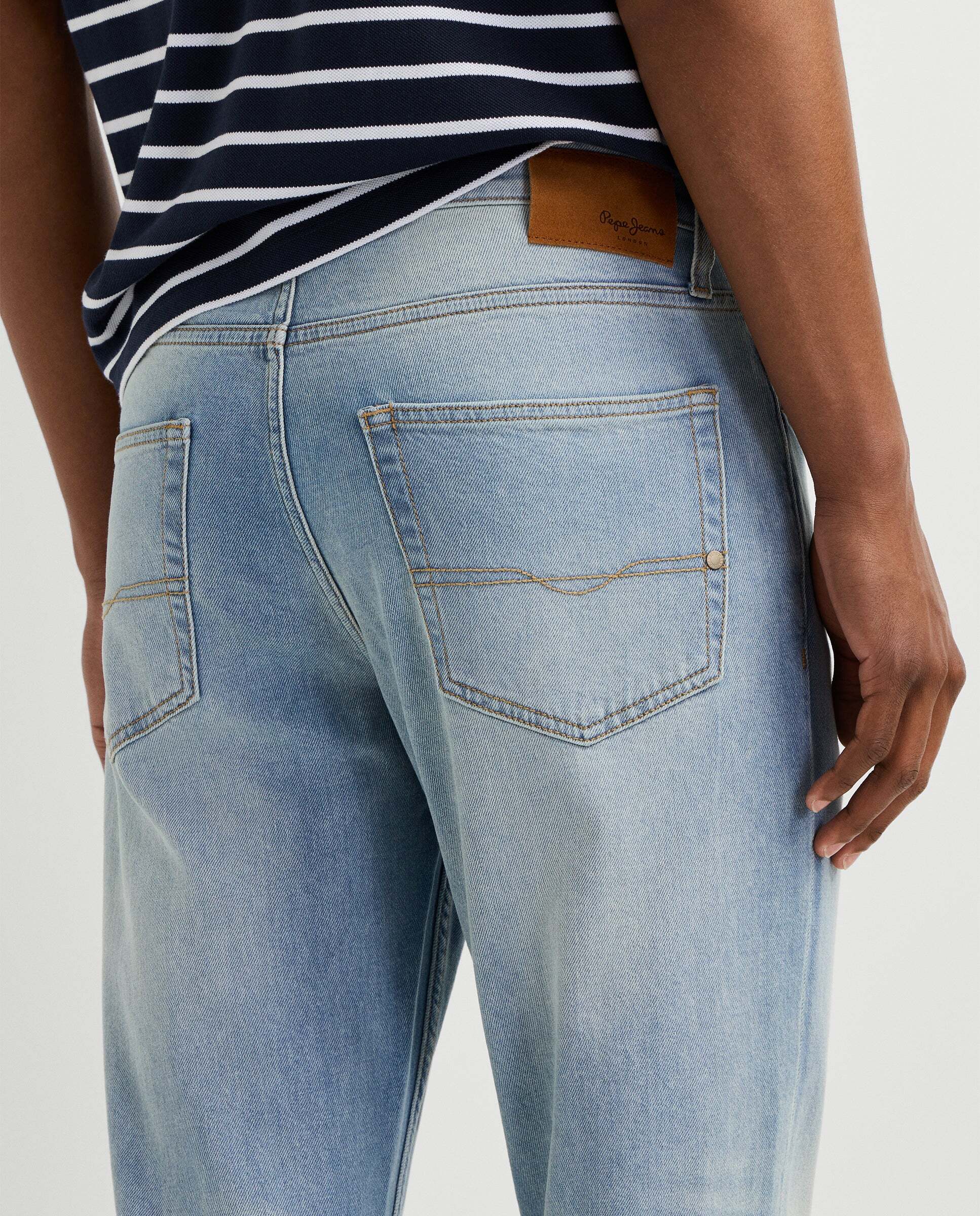 Vaquero de hombre fit recto tiro regular - Pepe Jeans - Azul claro Azul claro-6