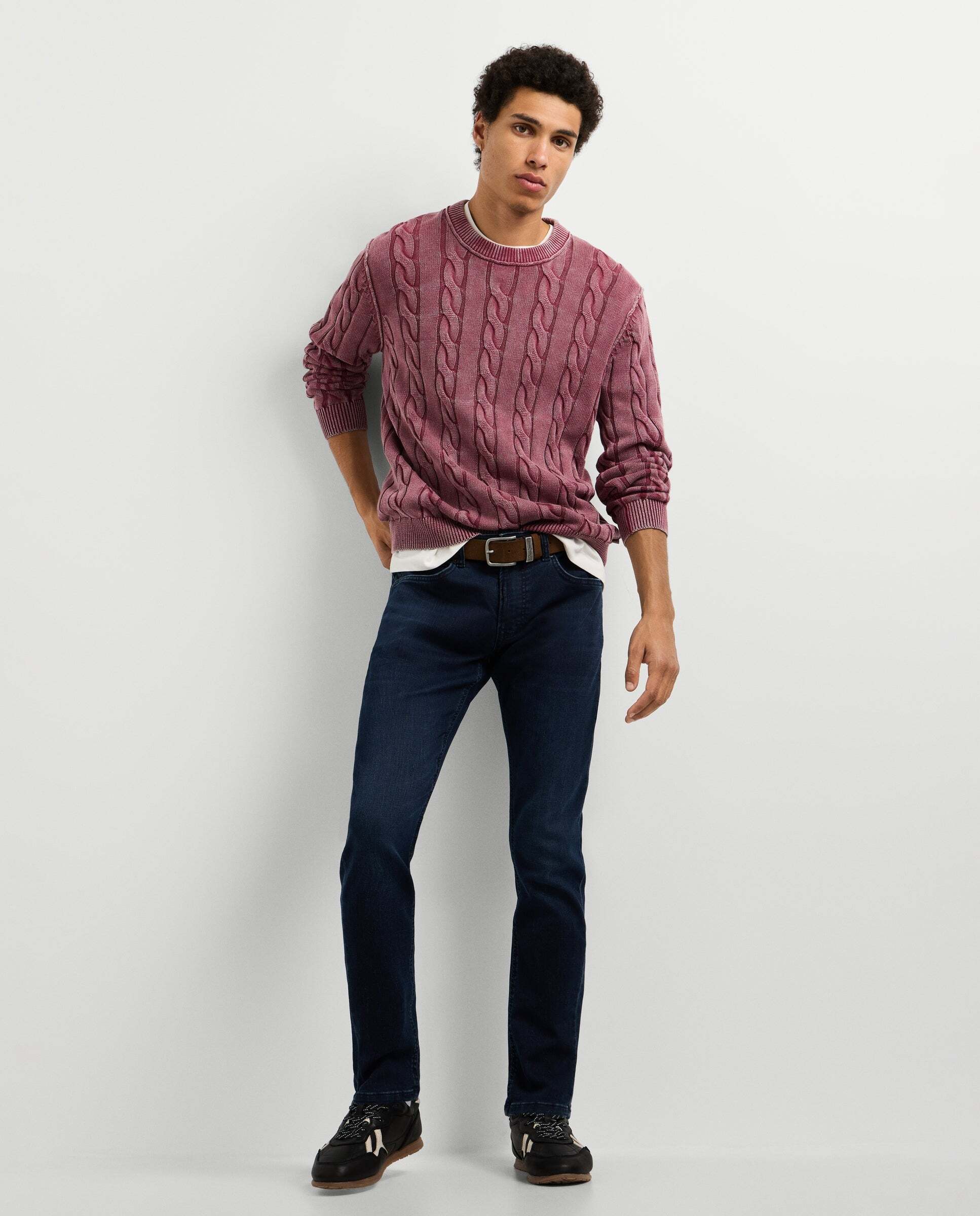 Track- jeans fit slim y tiro regular - Pepe Jeans - Azul oscuro Azul oscuro-1