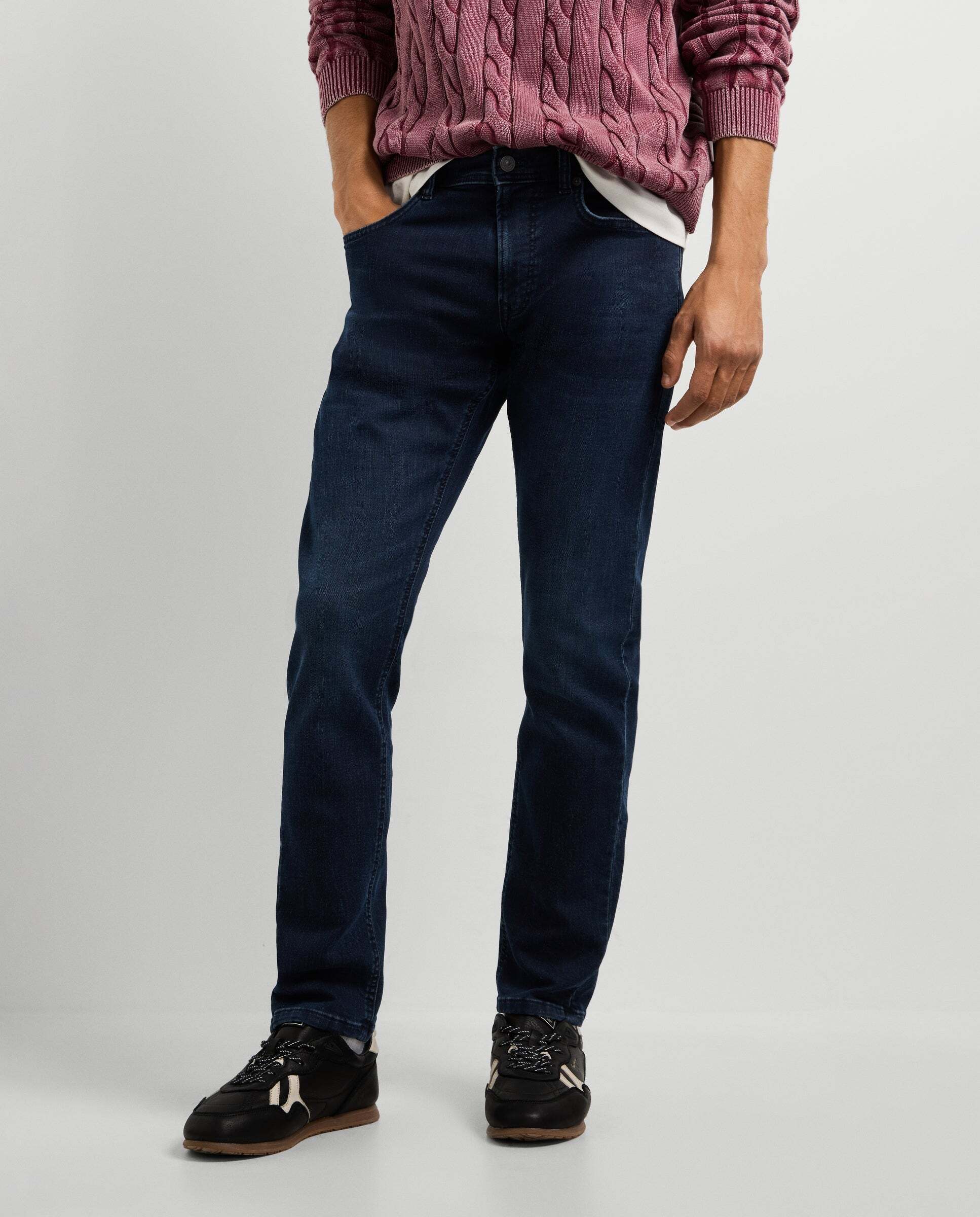 Track- jeans fit slim y tiro regular - Pepe Jeans - Azul oscuro Azul oscuro-2