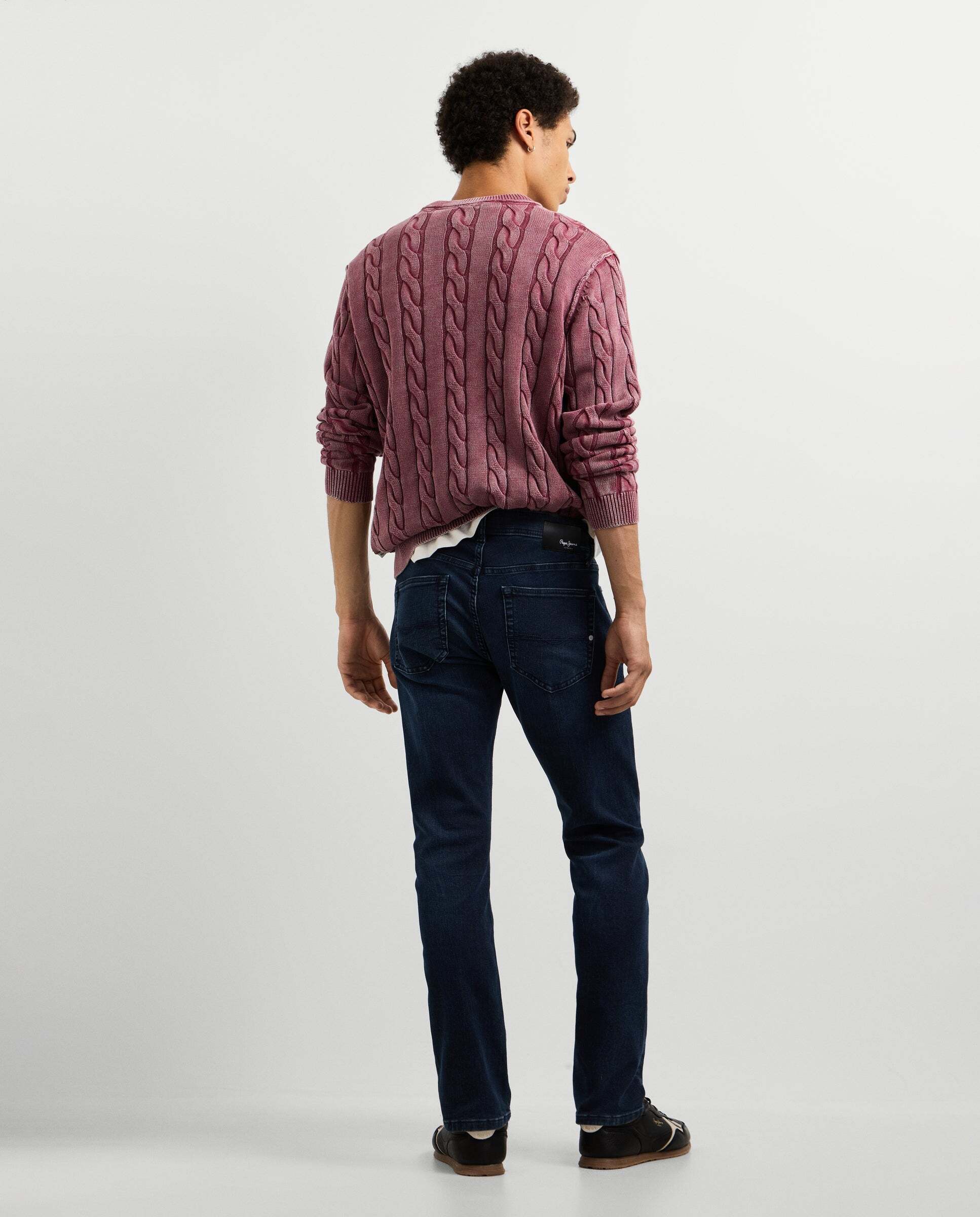 Track- jeans fit slim y tiro regular - Pepe Jeans - Azul oscuro Azul oscuro-3