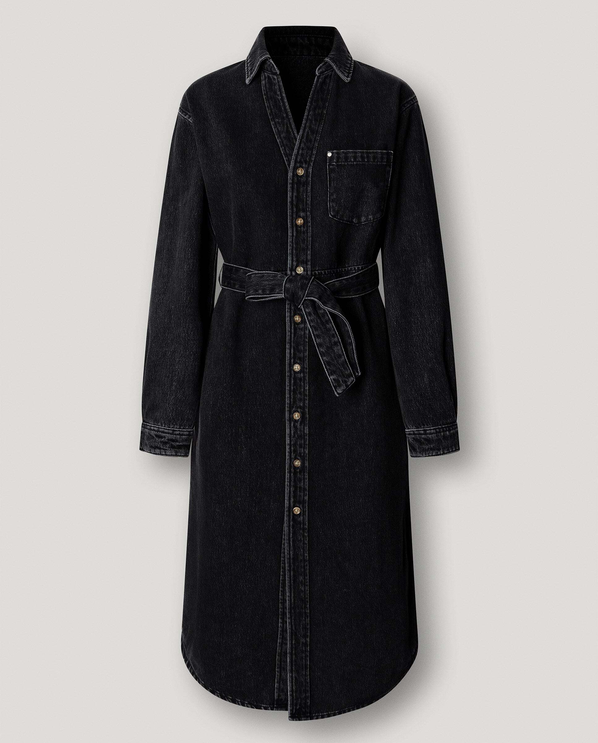 Vestido corto de mujer denim fit regular - Pepe Jeans - Negro Negro-9