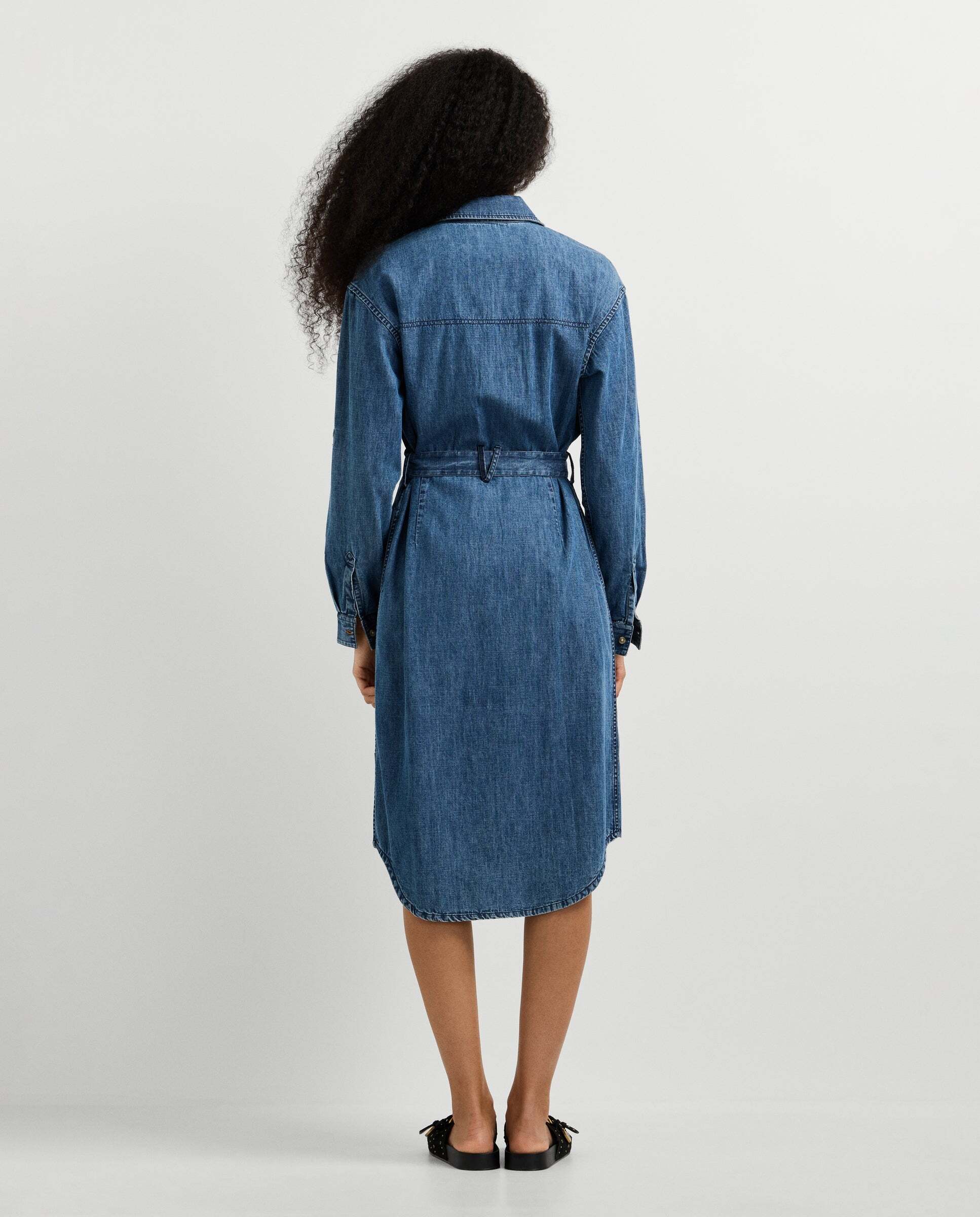 Vestido corto de mujer denim fit regular - Pepe Jeans - Azul Azul-3