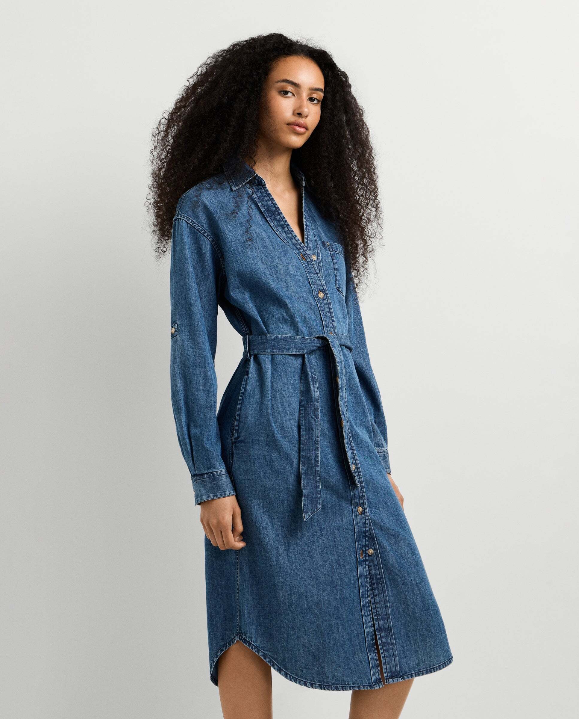 Vestido corto de mujer denim fit regular - Pepe Jeans - Azul Azul-6