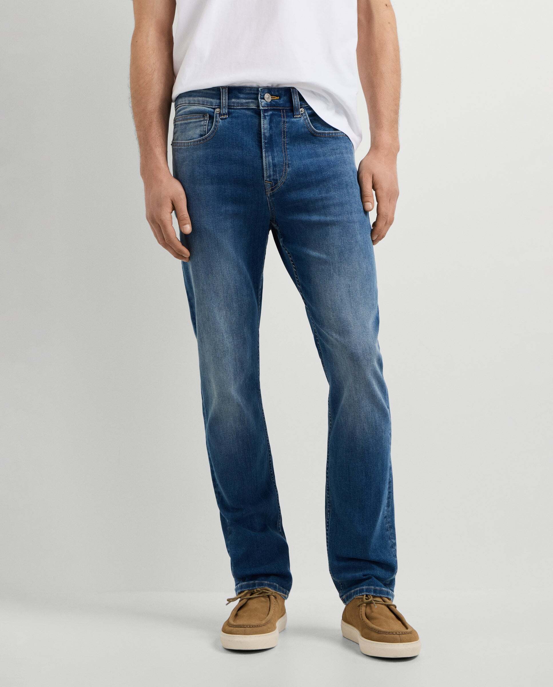 Vaquero de hombre fit slim tiro regular - Pepe Jeans - Azul denim Azul denim-2