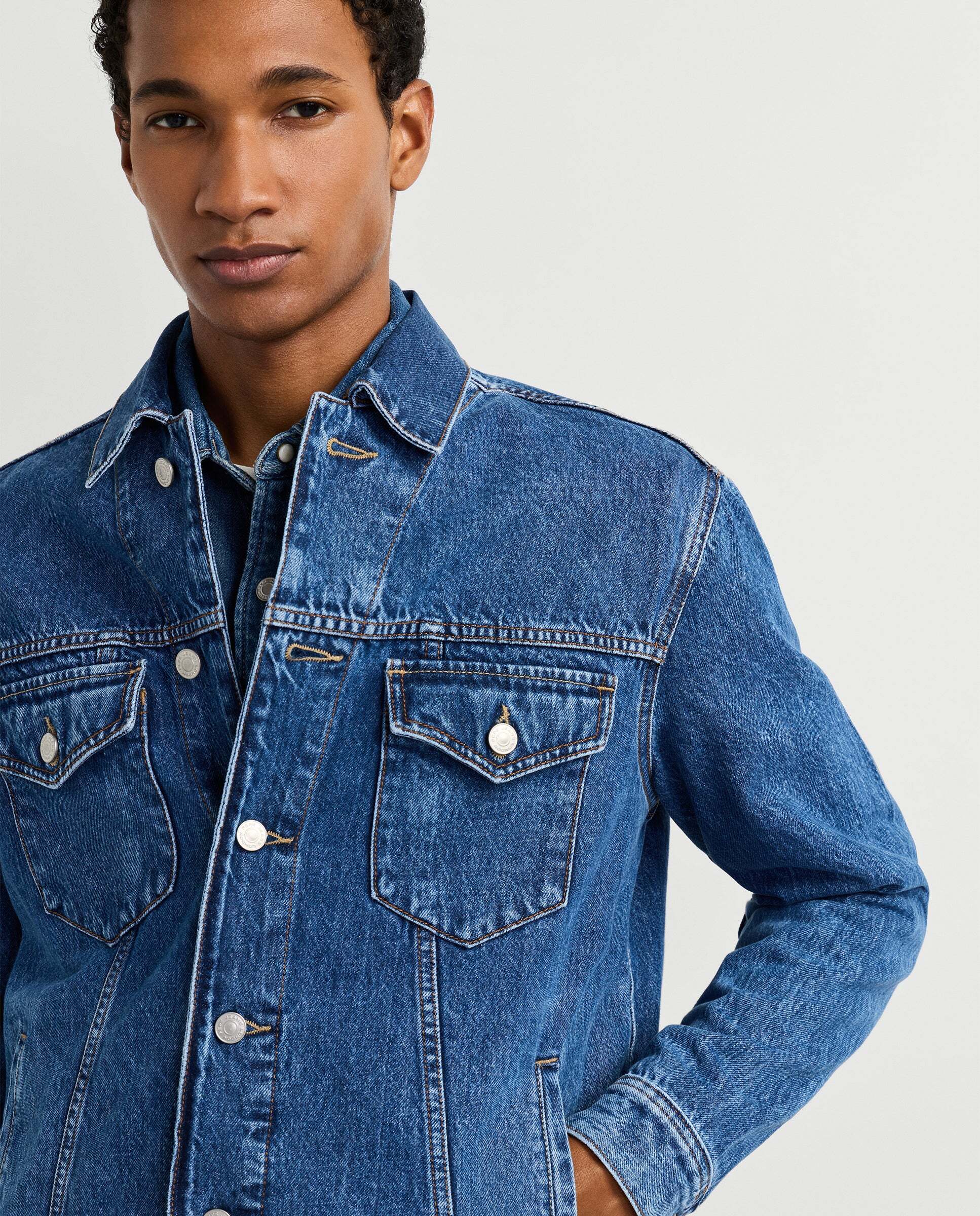 Cazadora vaquera de hombre fit regular - Pepe Jeans - Azul denim Azul denim-4