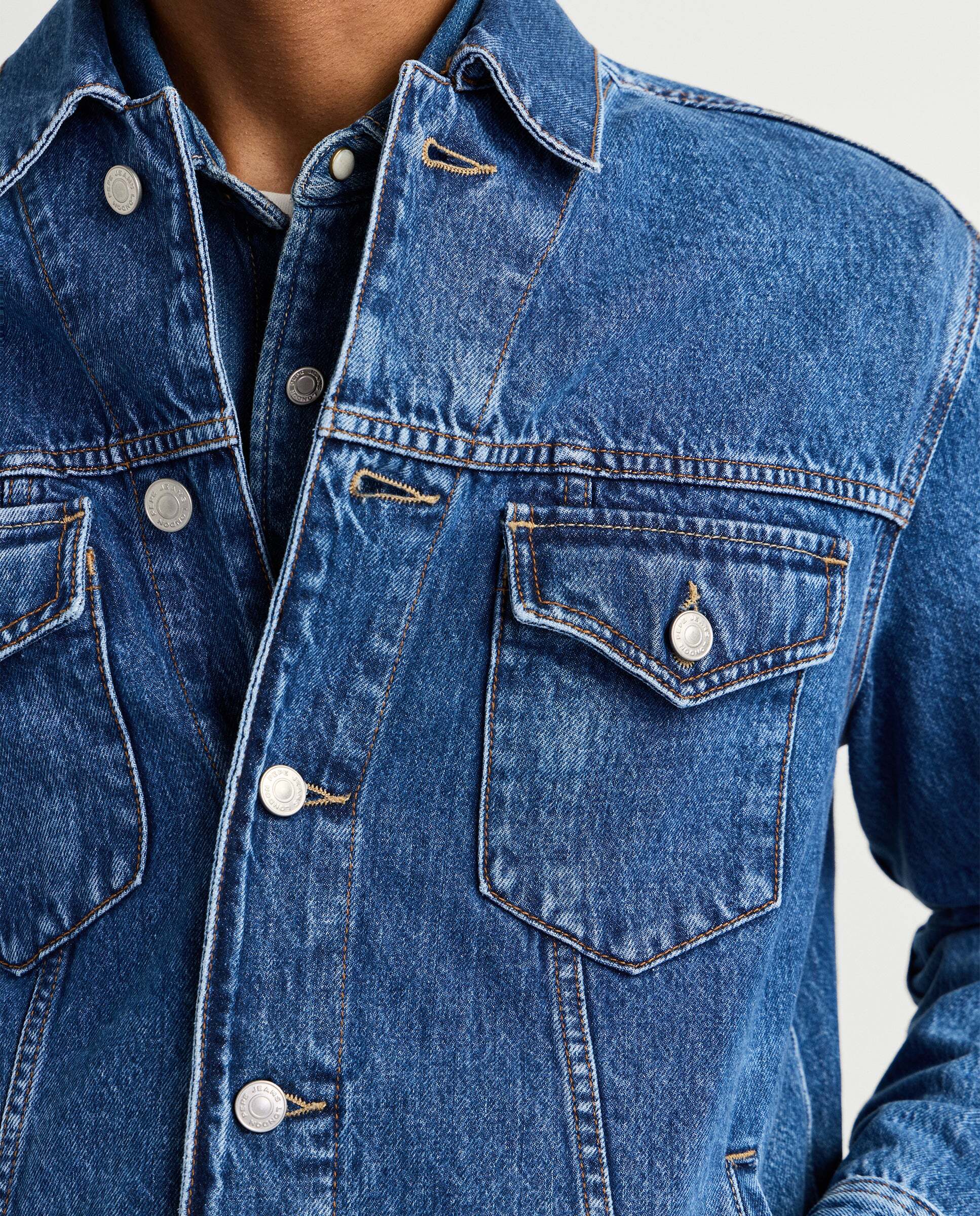 Cazadora vaquera de hombre fit regular - Pepe Jeans - Azul denim Azul denim-5