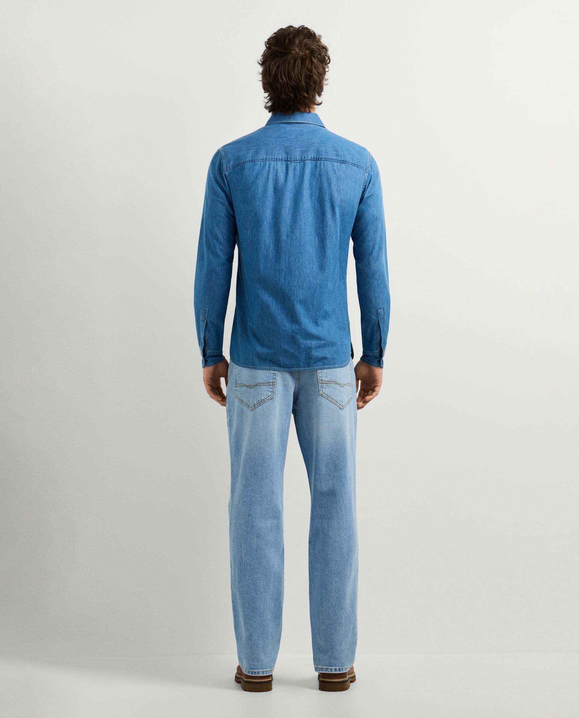 Camisa vaquera de hombre fit slim - Pepe Jeans - Azul claro Azul claro-3