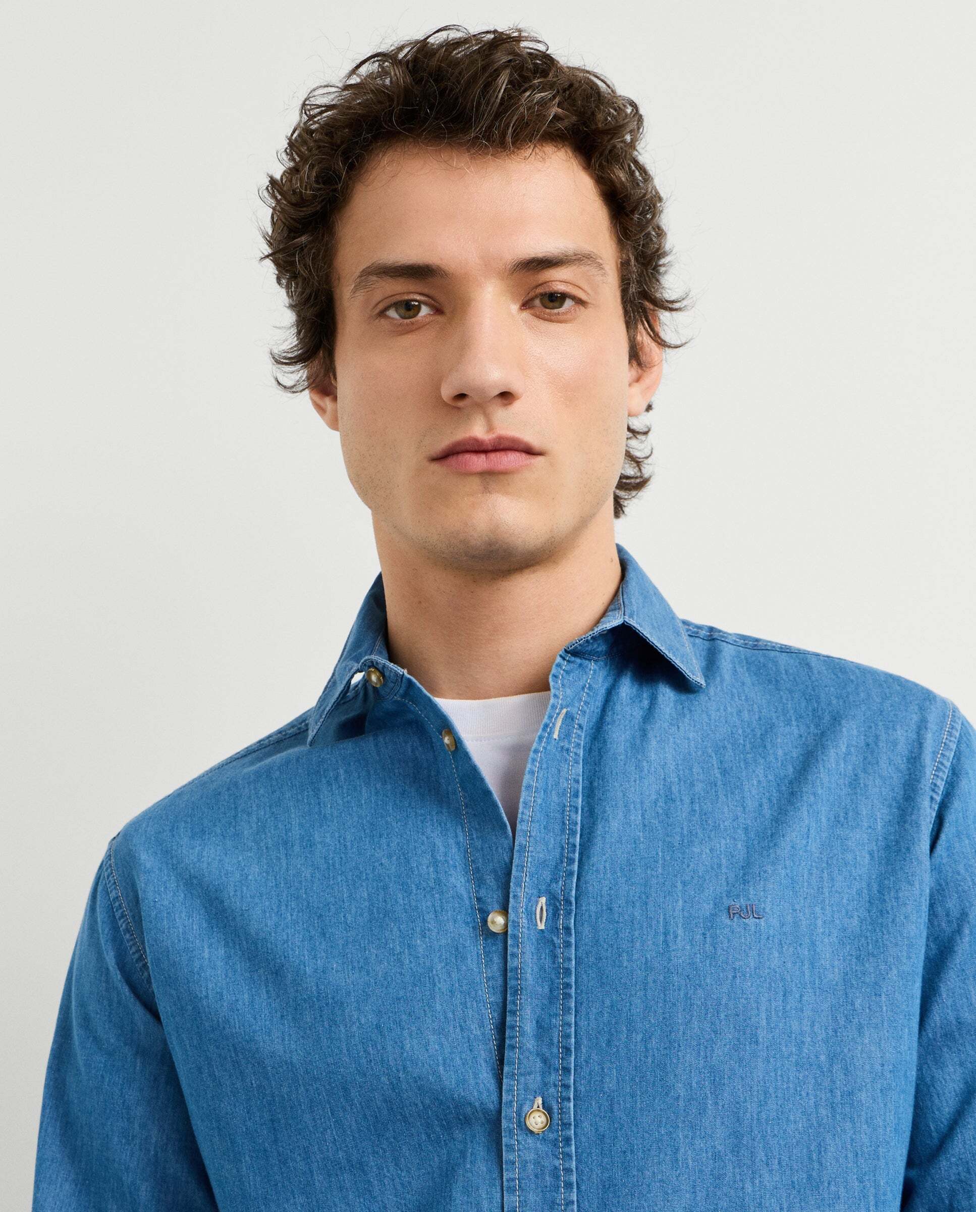 Camisa vaquera de hombre fit slim - Pepe Jeans - Azul claro Azul claro-5