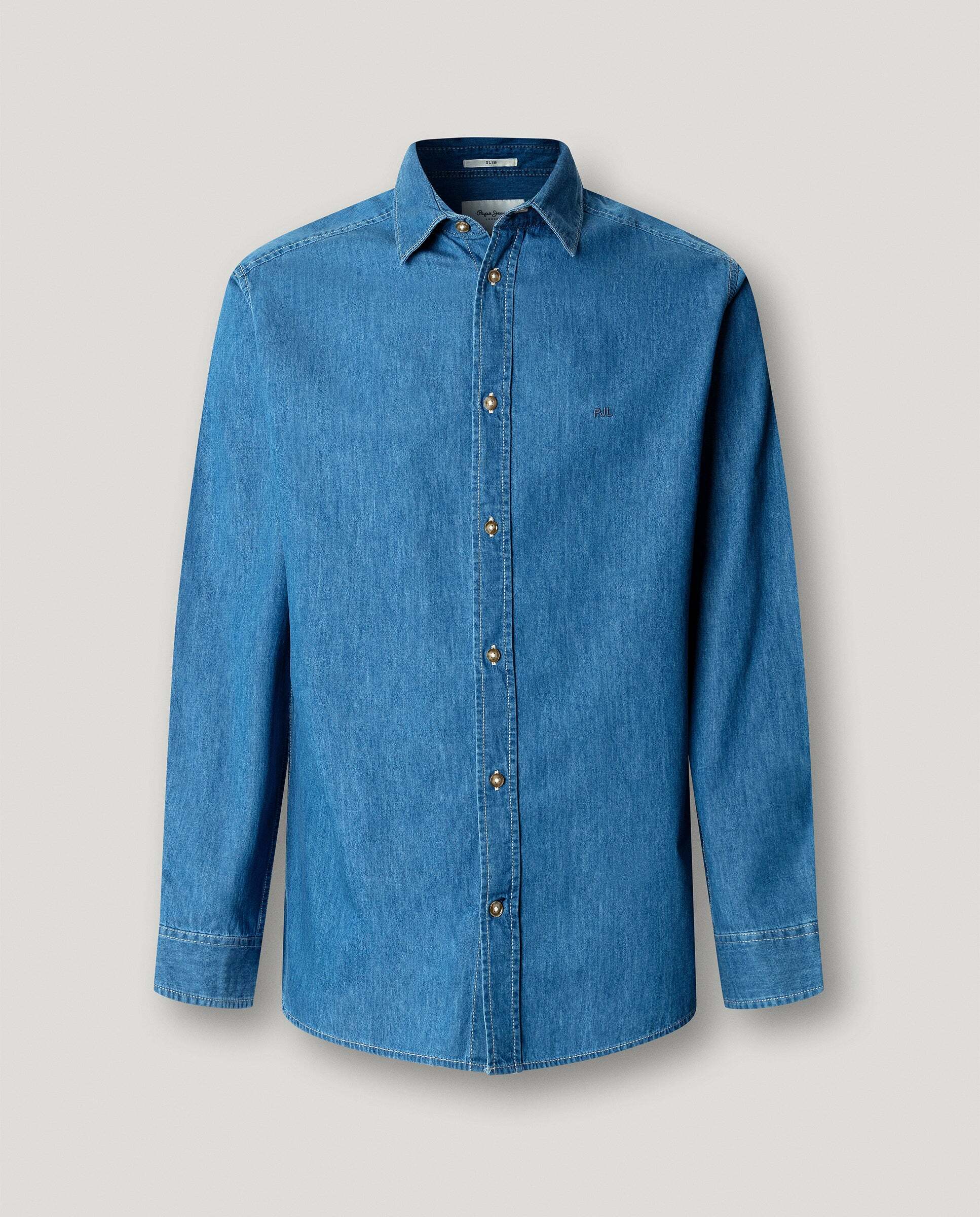 Camisa vaquera de hombre fit slim - Pepe Jeans - Azul claro Azul claro-9
