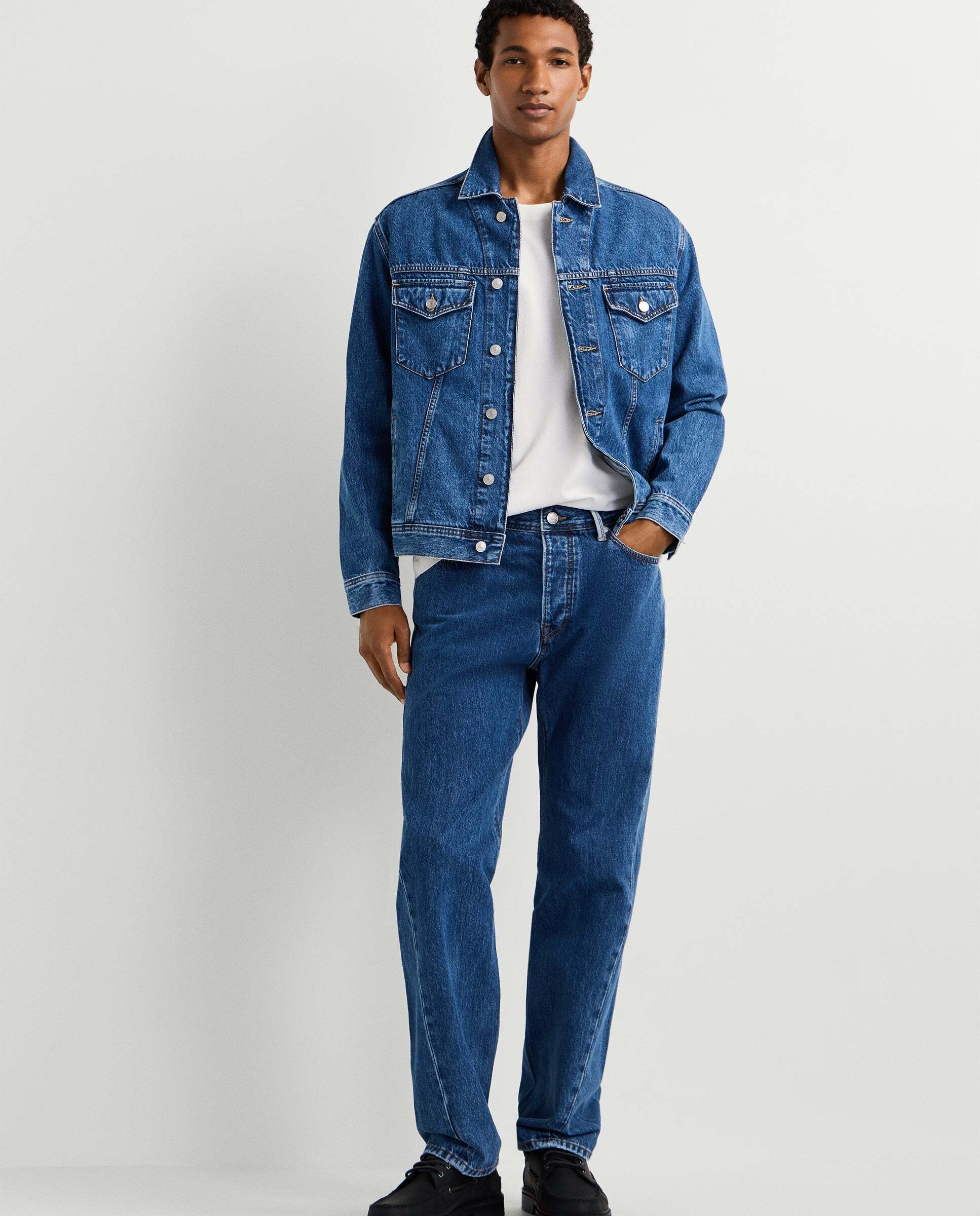 Imagen 0 de Vaquero de hombre fit relaxed tiro regular Azul denim