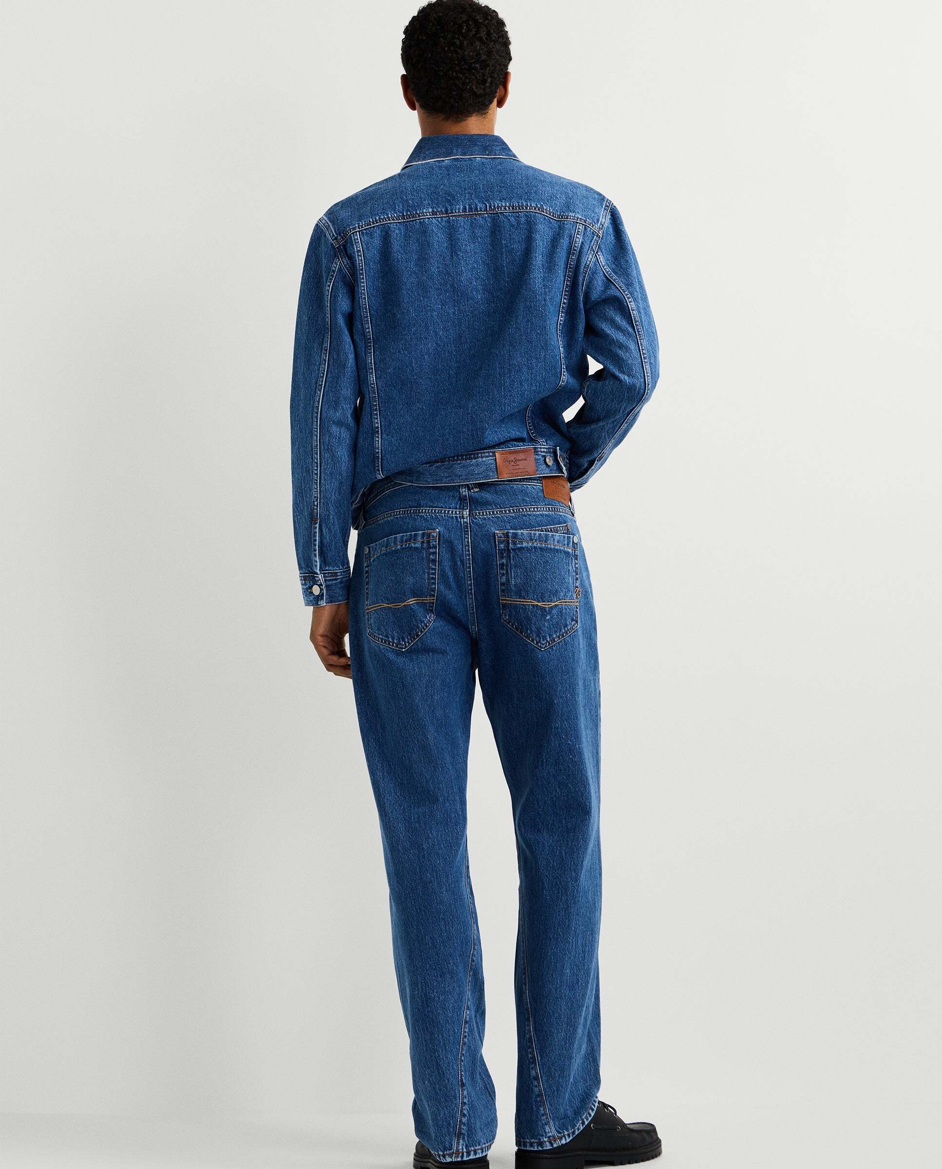 Vaquero de hombre fit relaxed tiro regular - Pepe Jeans - Azul denim Azul denim-4