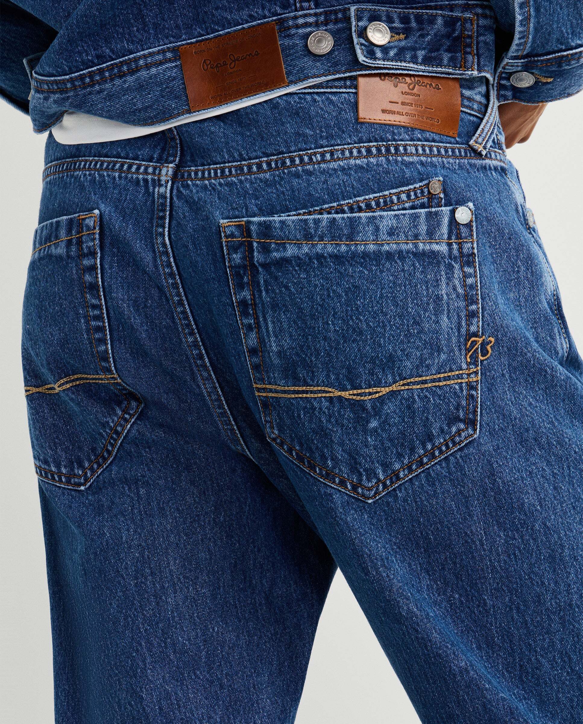 Vaquero de hombre fit relaxed tiro regular - Pepe Jeans - Azul denim Azul denim-6