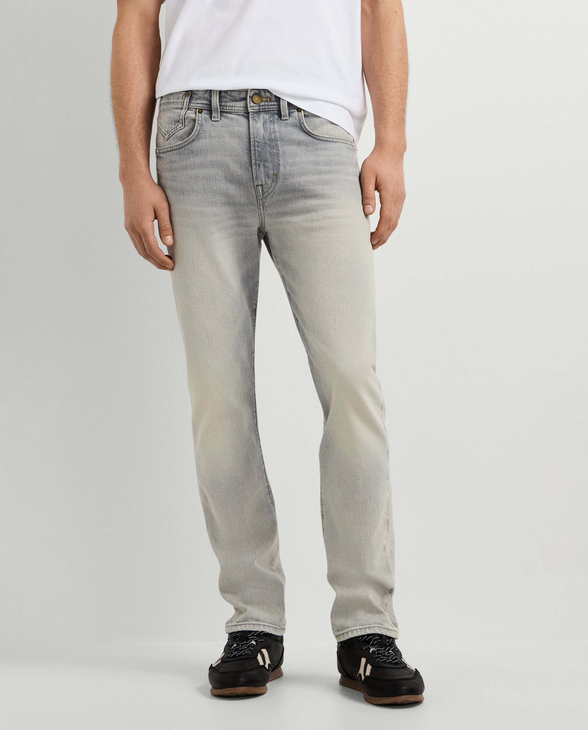 Vaquero de hombre fit slim tiro regular - Pepe Jeans - Gris claro Gris claro-2