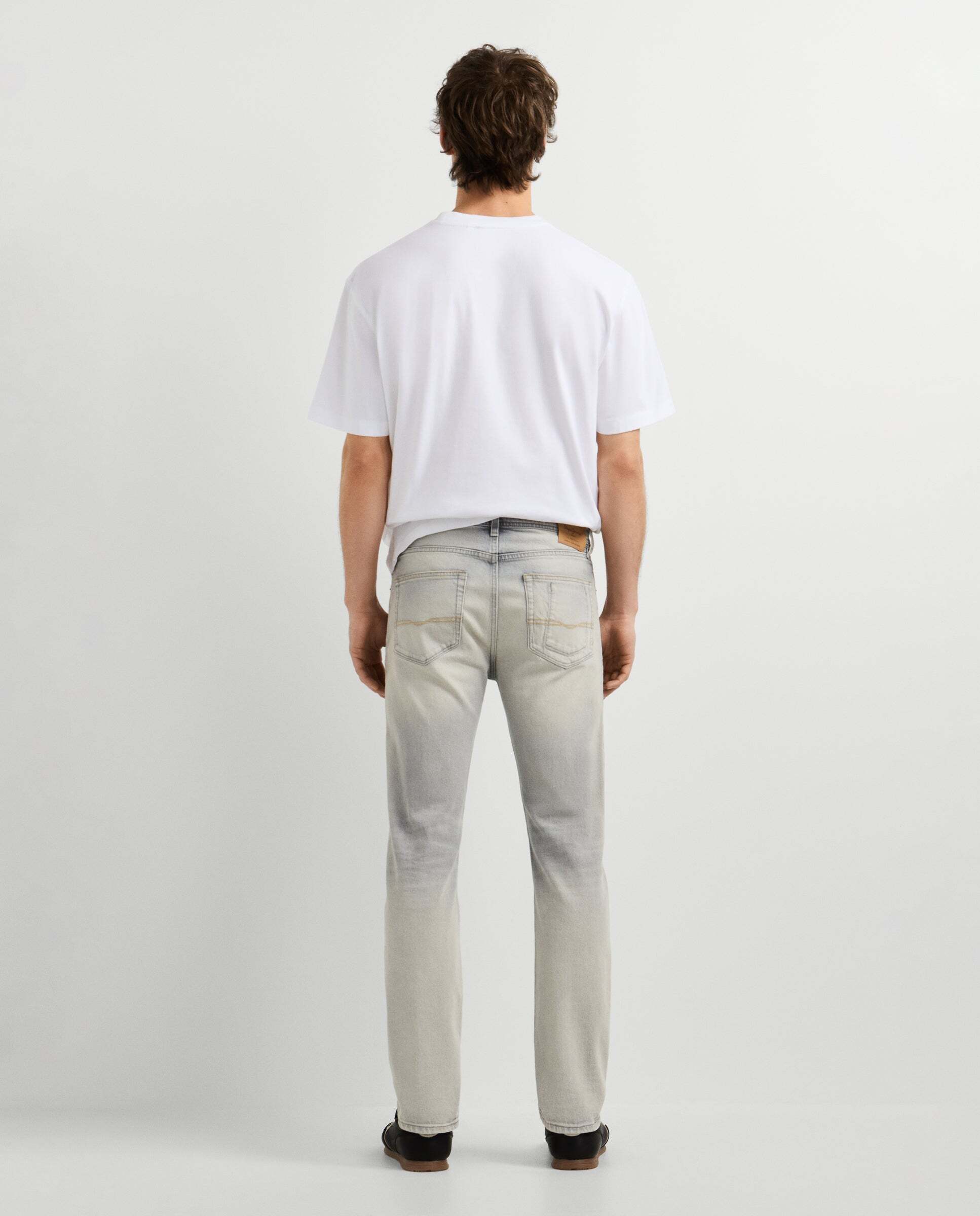 Vaquero de hombre fit slim tiro regular - Pepe Jeans - Gris claro Gris claro-3