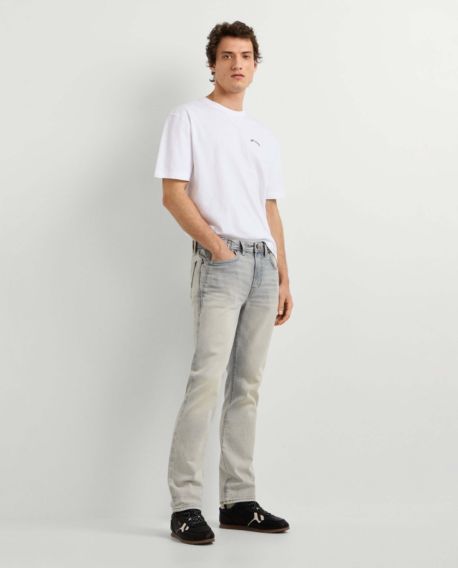 Vaquero de hombre fit slim tiro regular - Pepe Jeans - Gris claro Gris claro-6
