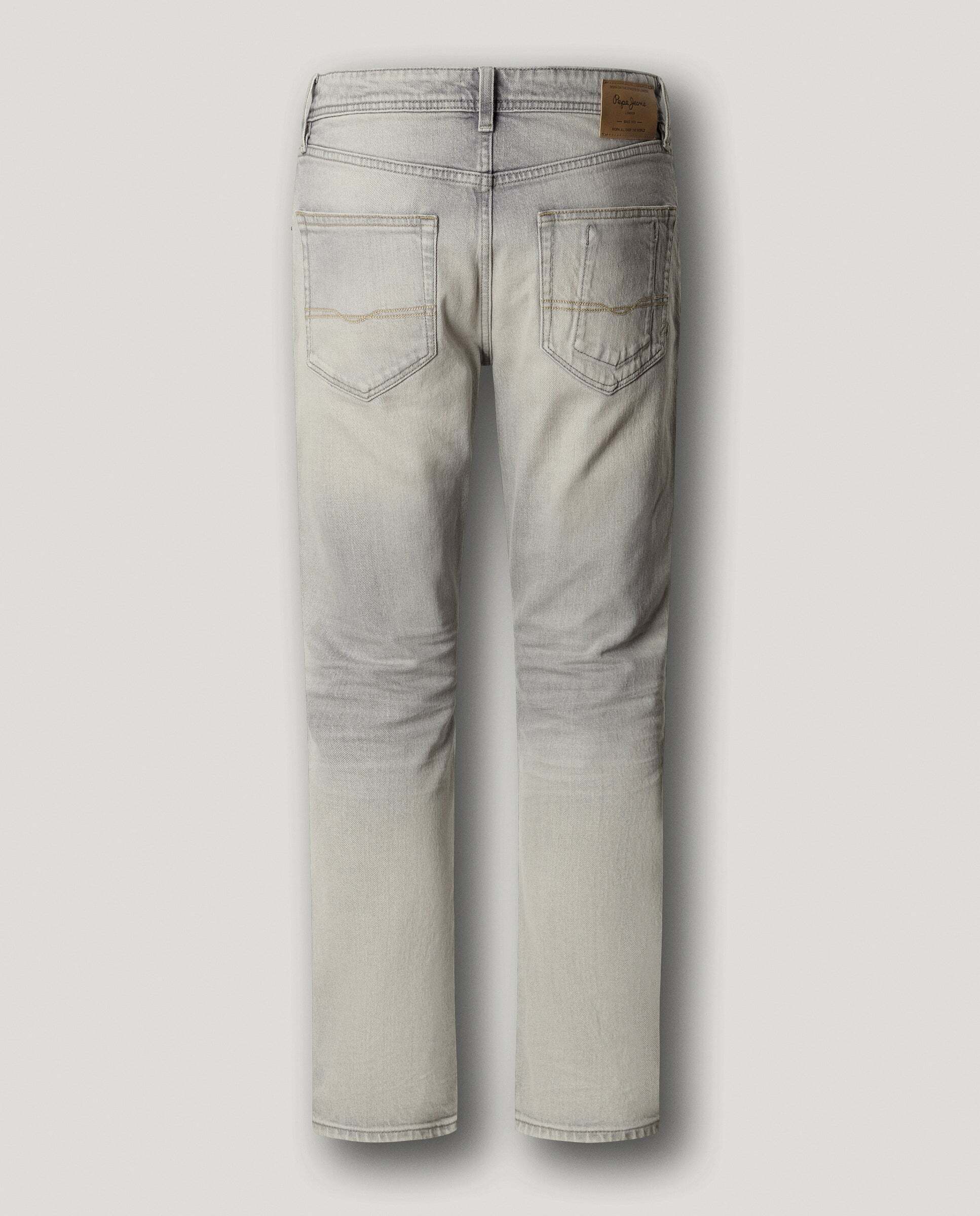 Vaquero de hombre fit slim tiro regular - Pepe Jeans - Gris claro Gris claro-8