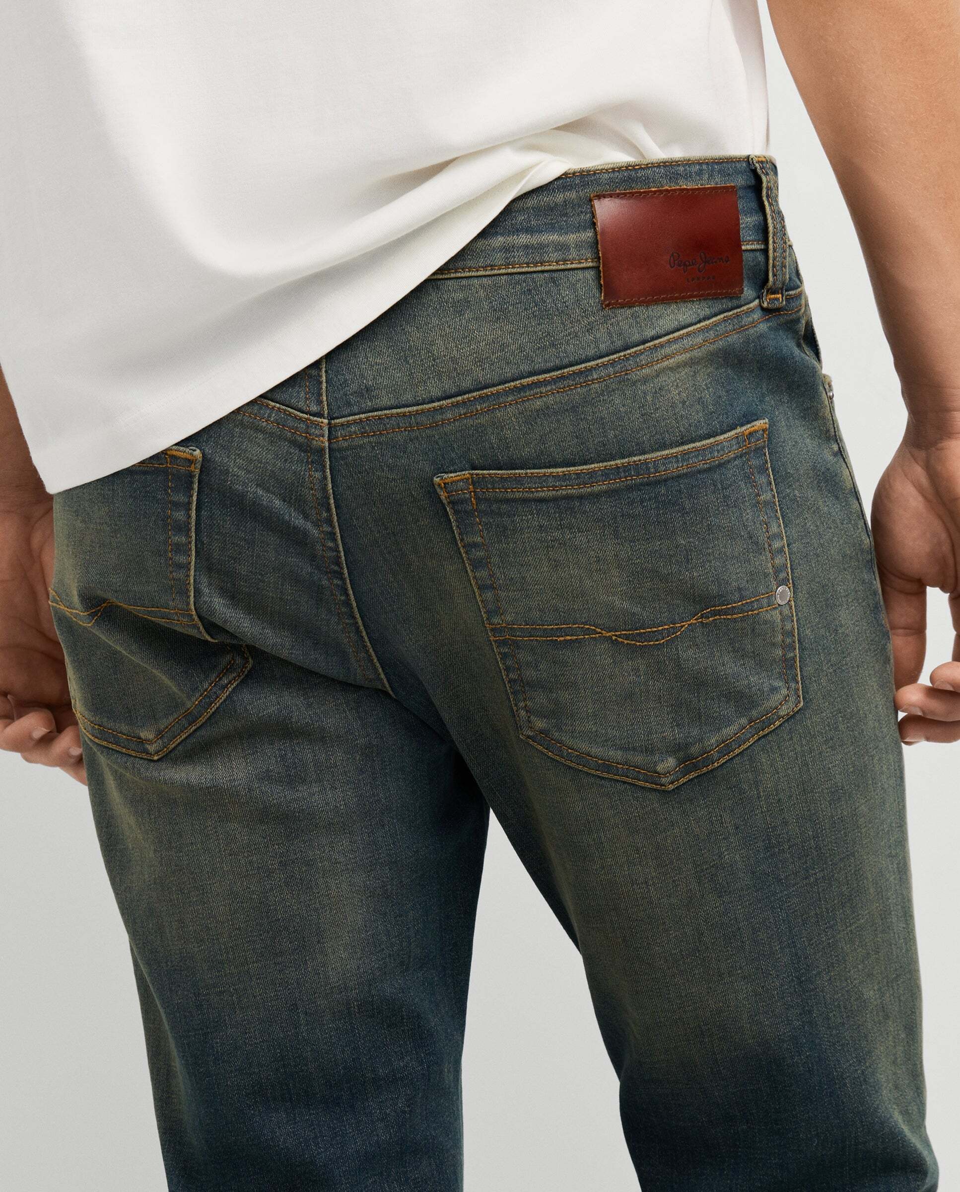 Vaquero de hombre fit taper tiro regular - Pepe Jeans - Azul Azul-5