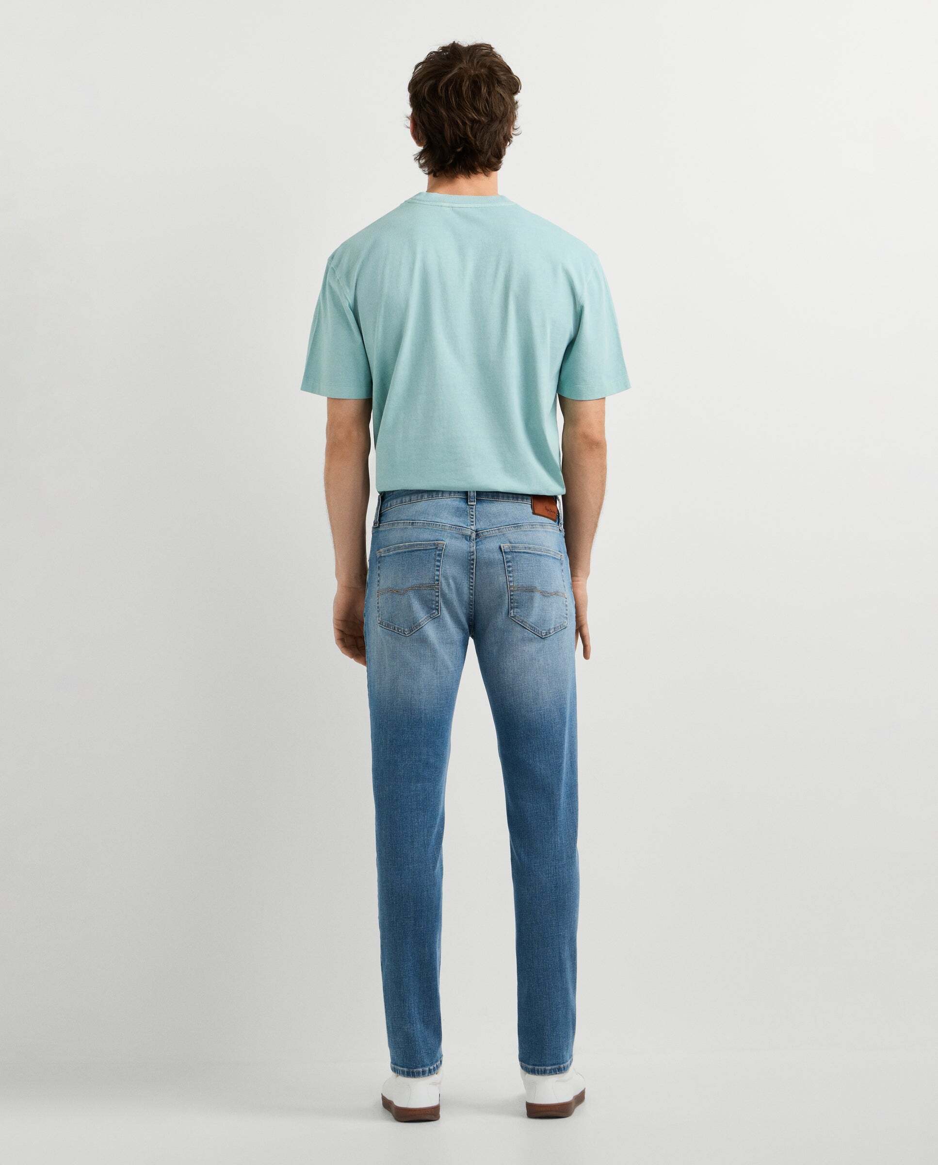 Vaquero de hombre fit taper tiro regular - Pepe Jeans - Azul claro Azul claro-3