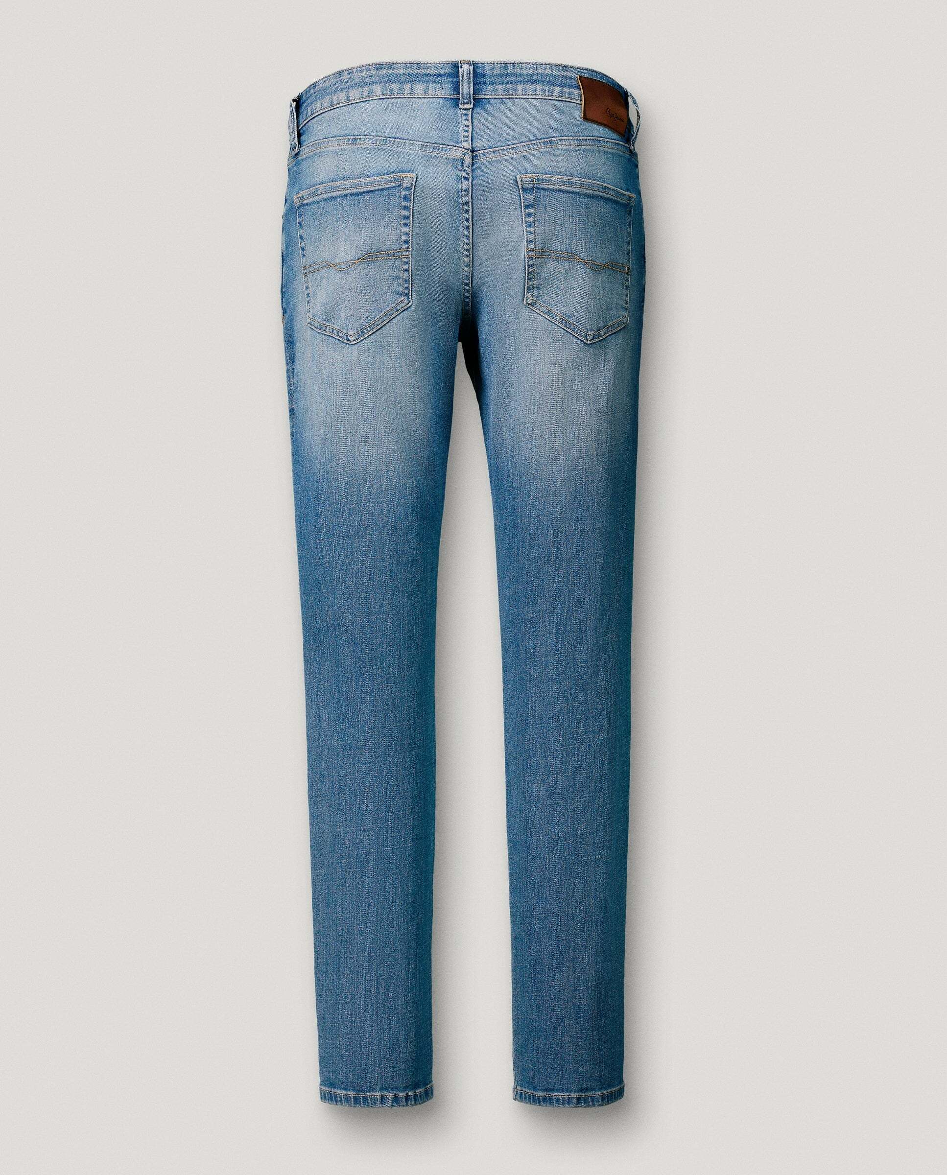 Vaquero de hombre fit taper tiro regular - Pepe Jeans - Azul claro Azul claro-8