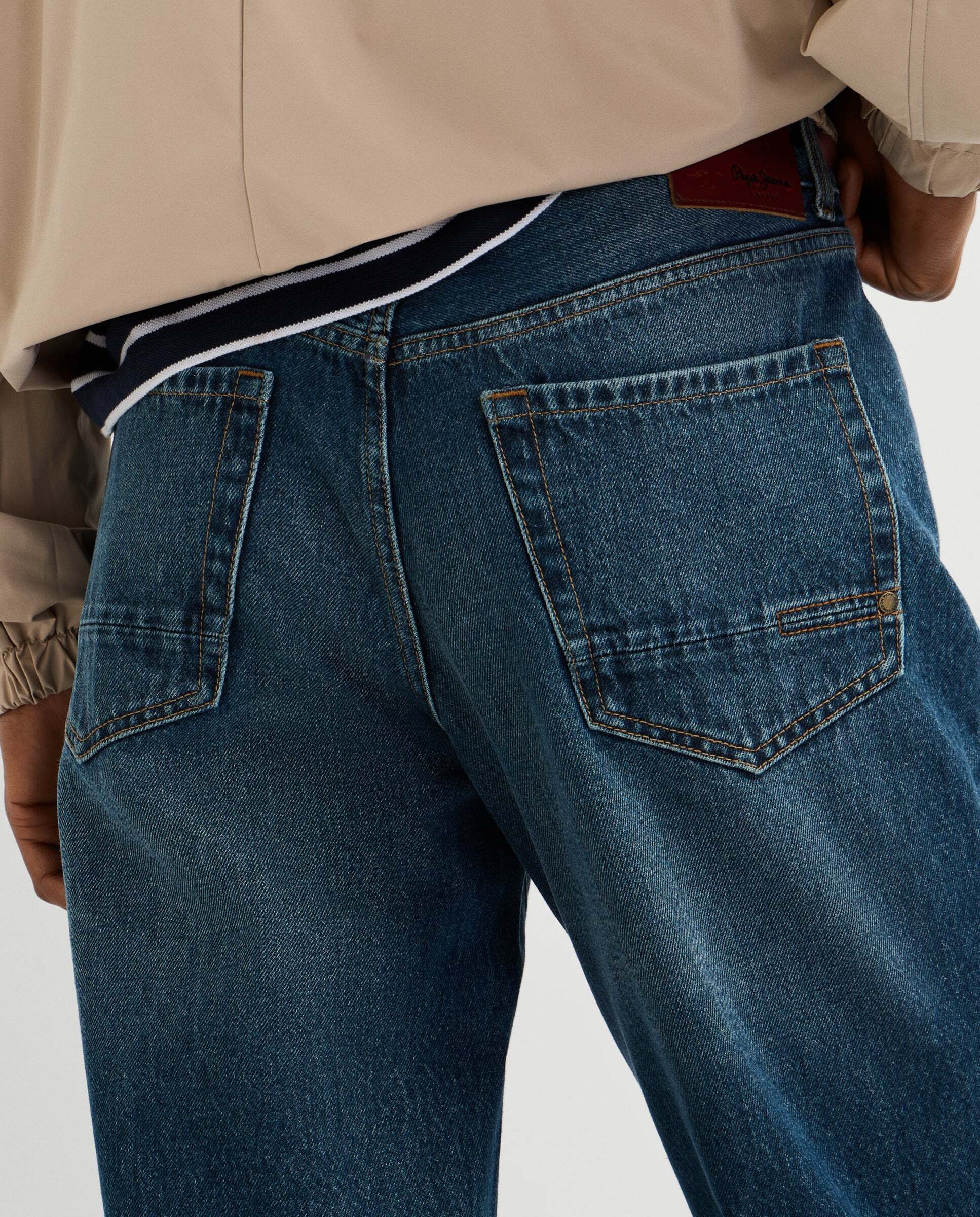Camden- jeans fit taper y tiro caído - Pepe Jeans - Azul oscuro Azul oscuro-6